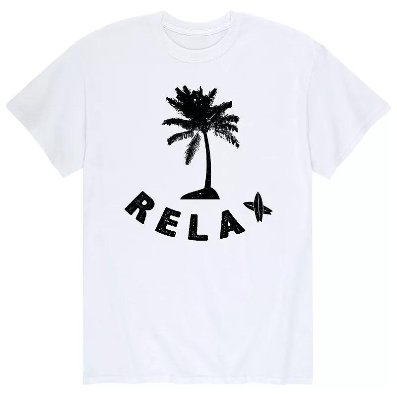 Big & Tall Relax Palm Tree Graphic Tee, Men's,  Product Image