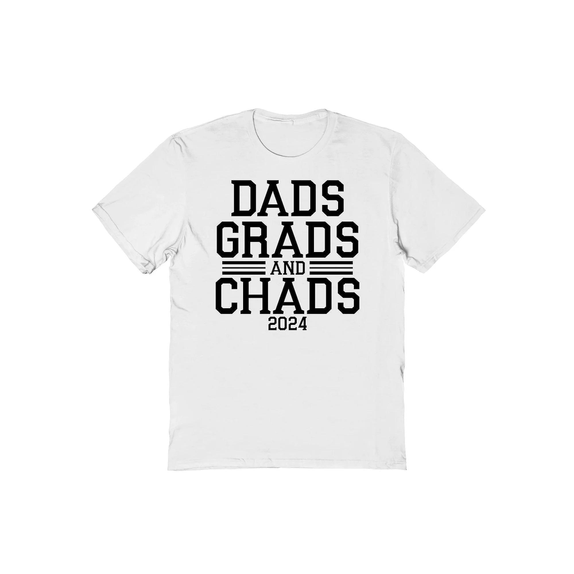 Men's COLAB89 by Threadless Dads Grad And Chads 2024 Graduate Graphic Tee, Size: XL, Ice Gray Product Image