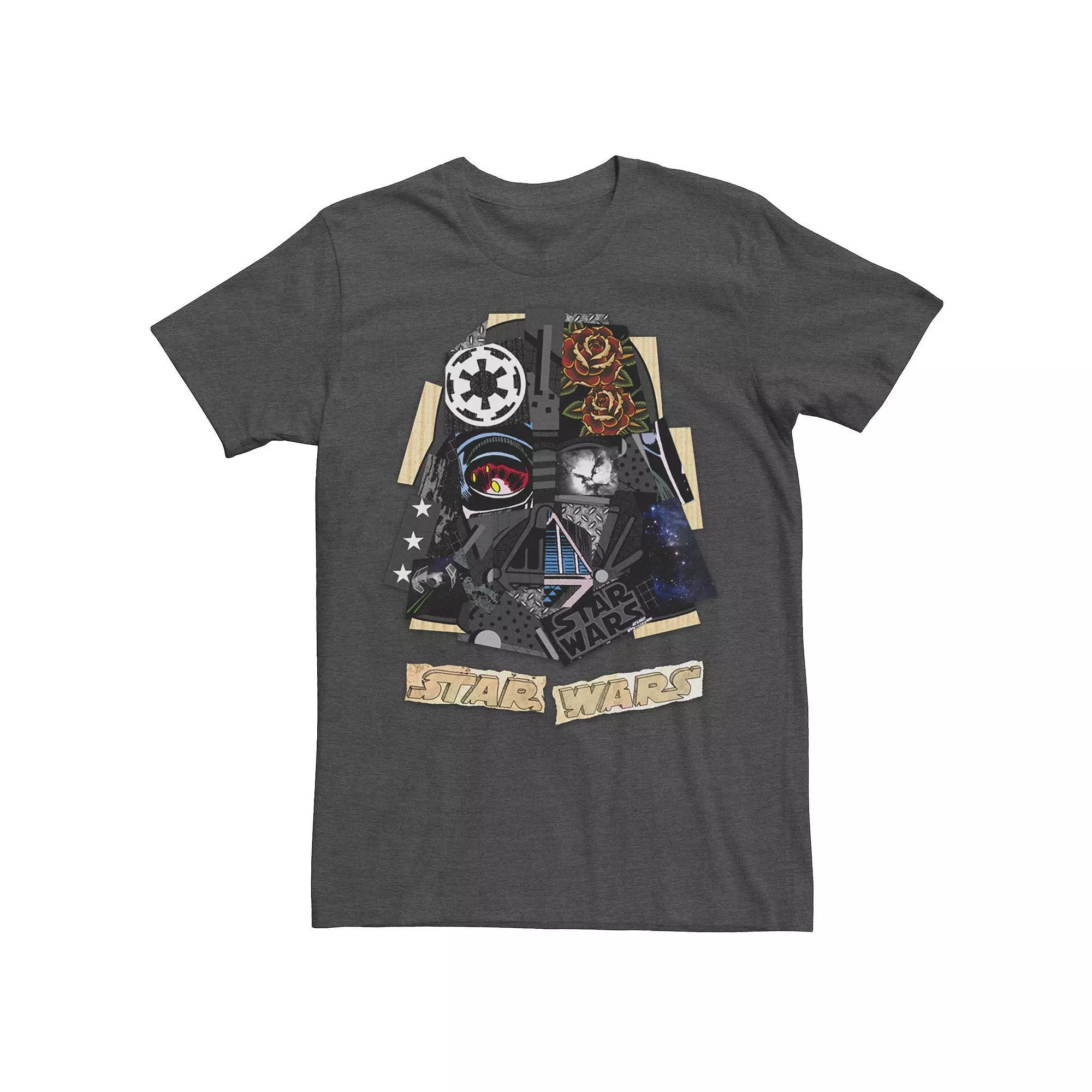 Men's Star Wars Darth Vader Collage Poster Tee, Size: 3XL, Grey Heather Product Image