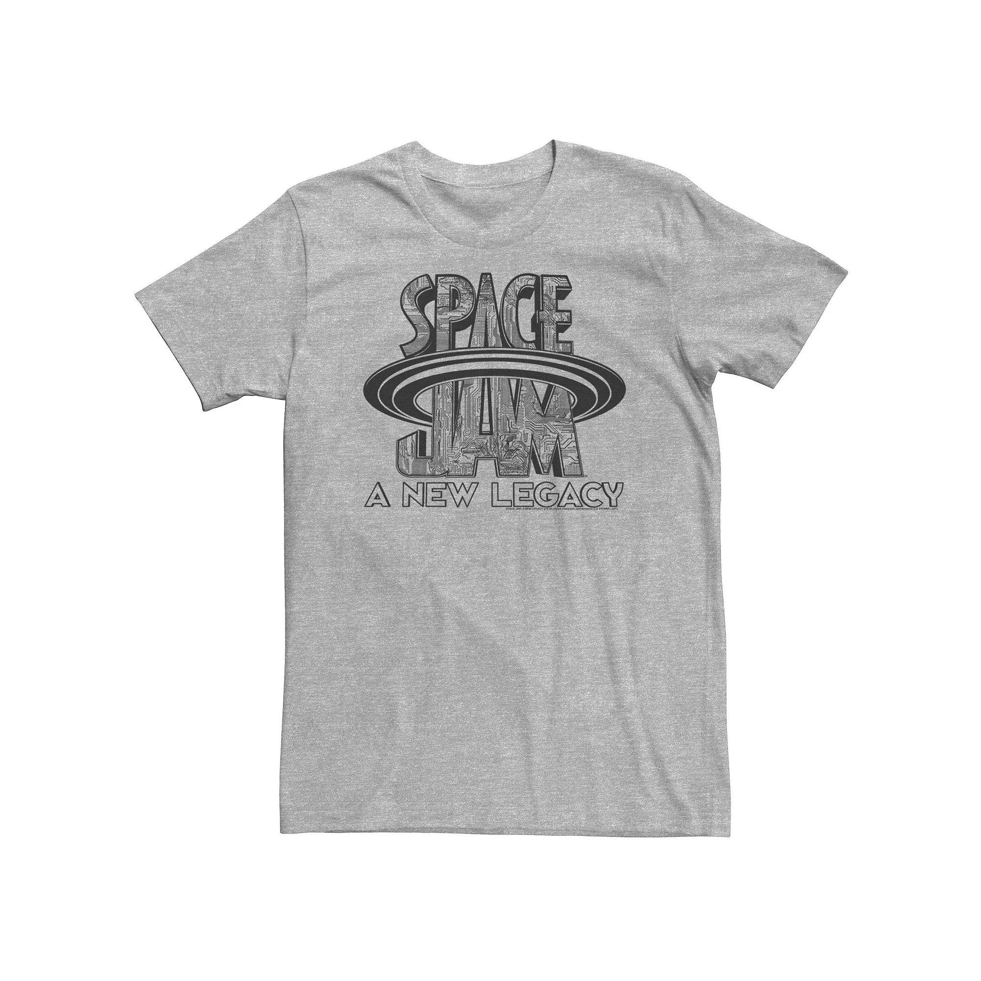 Big & Tall Space Jam 2 Cyber Logo Tee, Men's,  Product Image