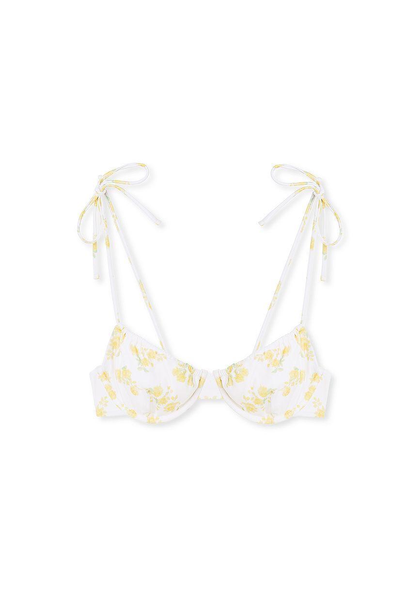 Drawstring Tie Bikini Bra Product Image