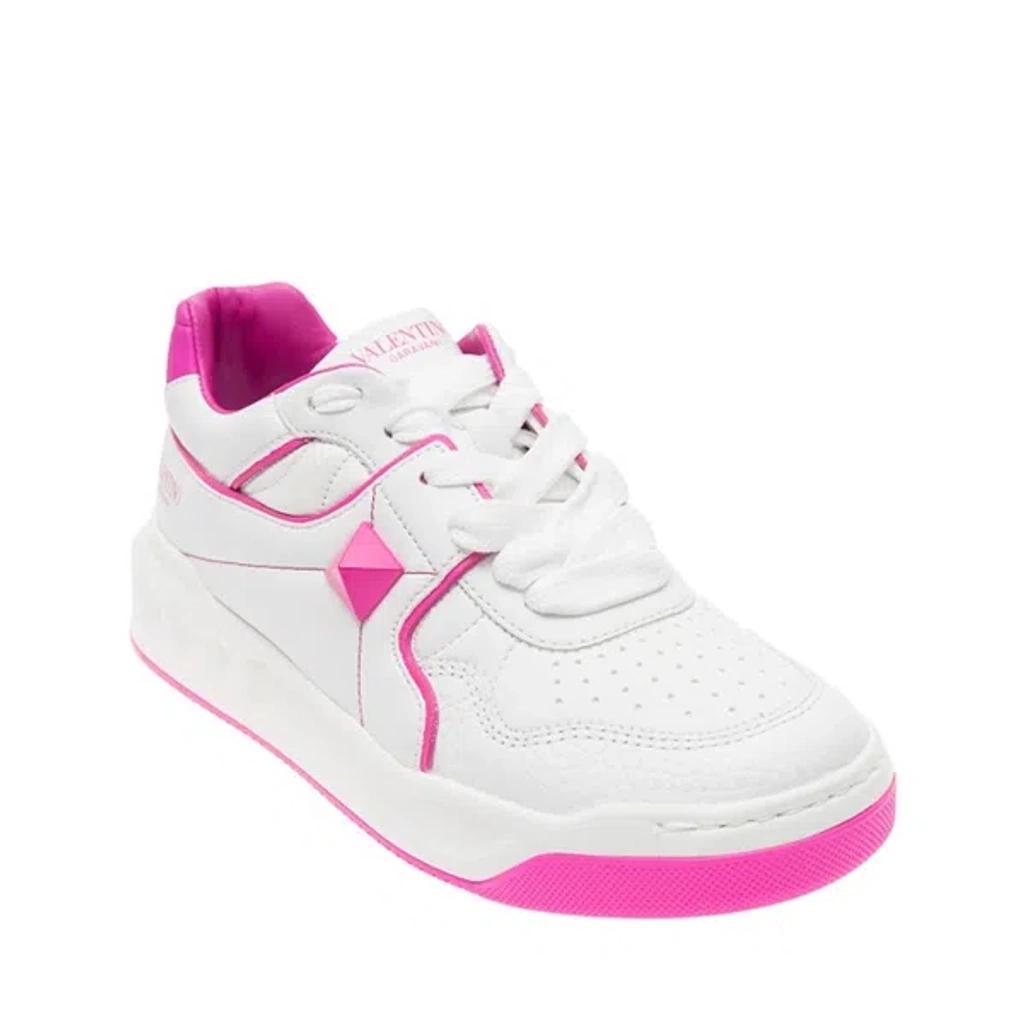 One Stud Low-top Sneakers In White Product Image