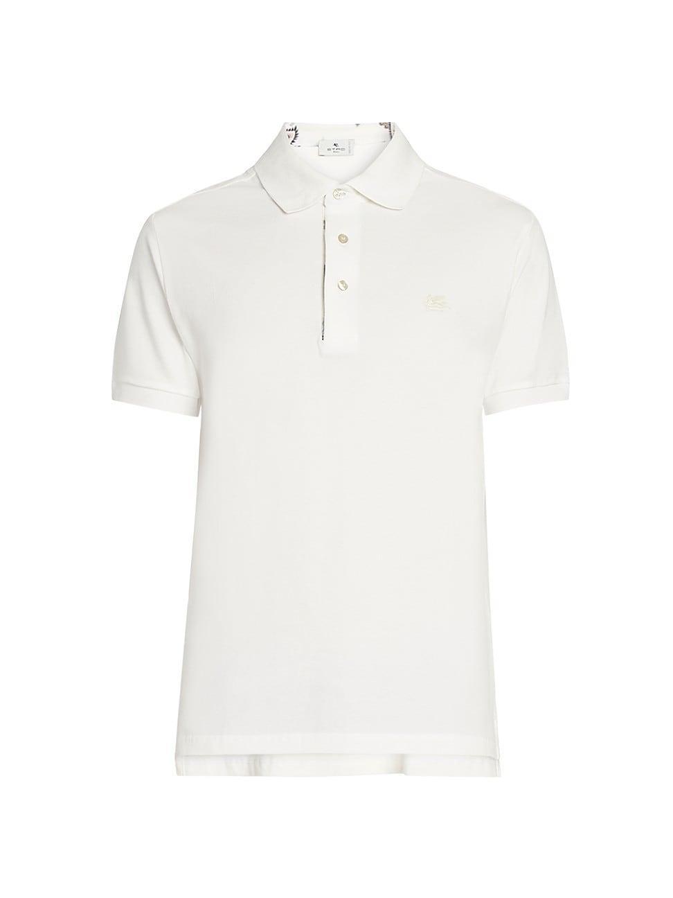 Mens Roma Printed Detail Polo Shirt Product Image