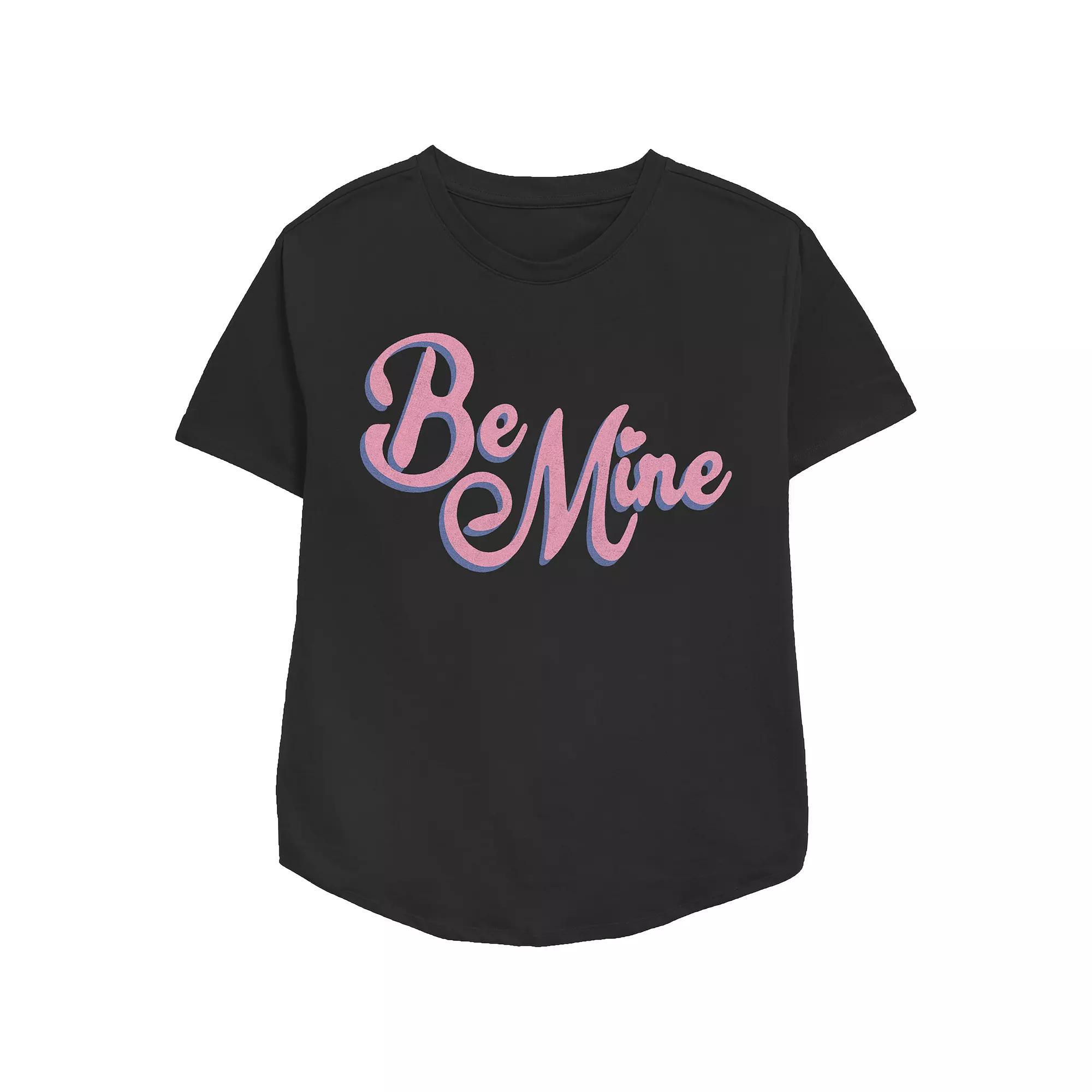 Women's Be Mine Relaxed Fit Graphic Tee, Girl's,  Product Image