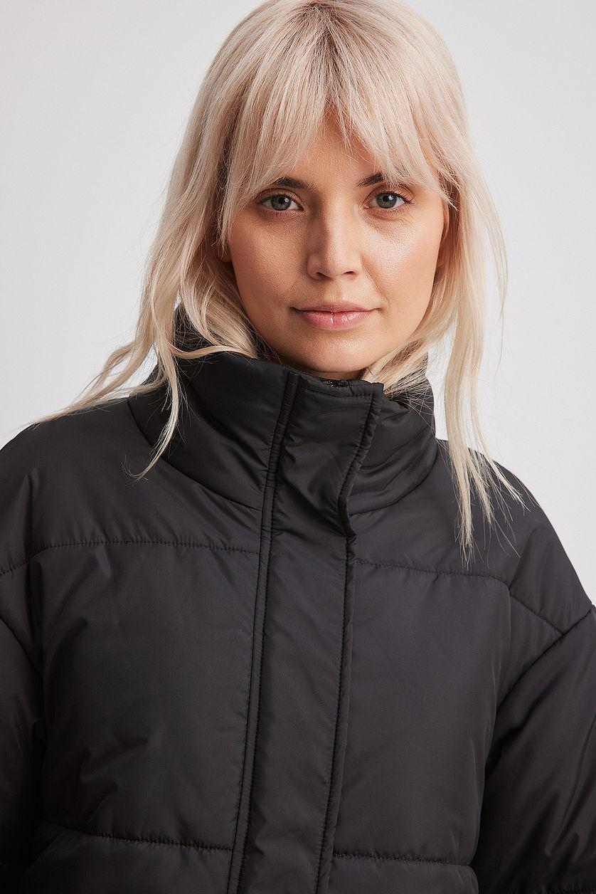 Short Padded Belted Jacket Product Image