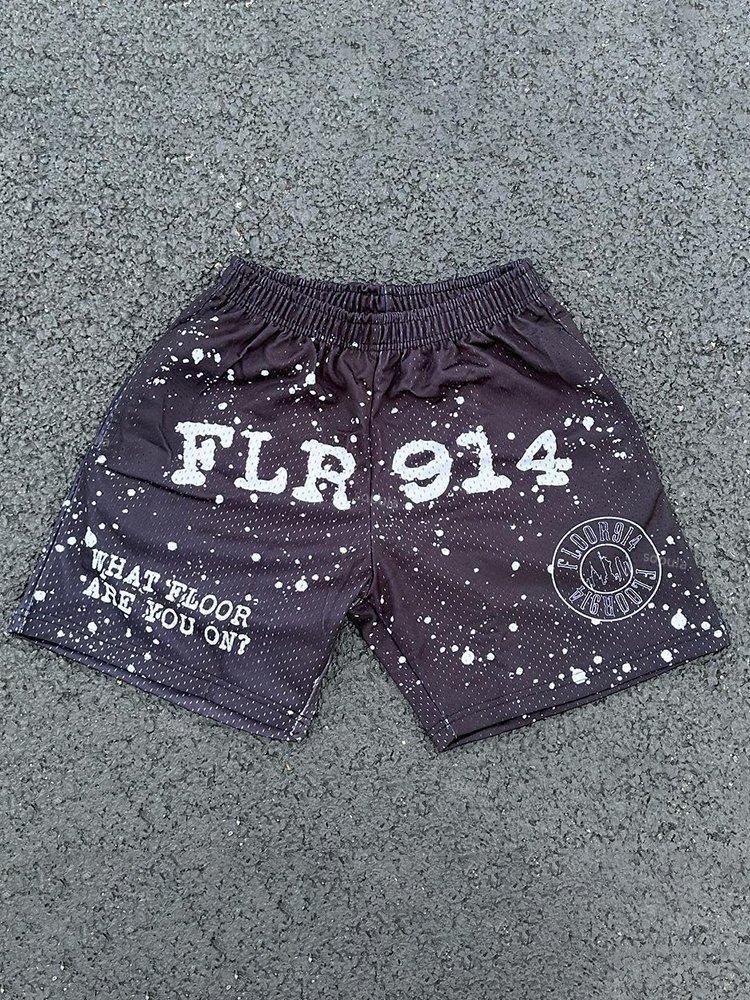 Sopula Vintage Street Flr914 Print Mesh Shorts Product Image