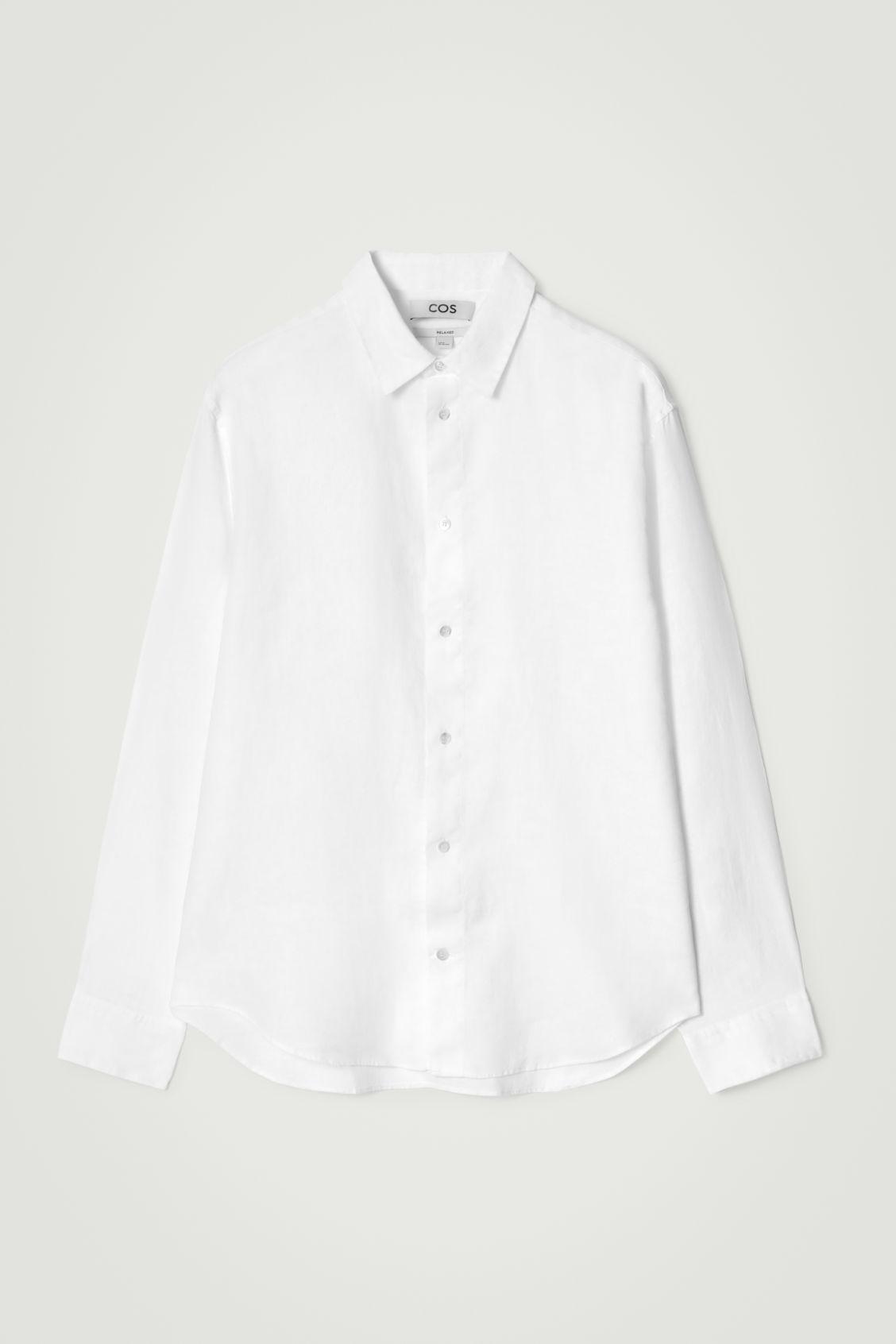 RELAXED LINEN LONG-SLEEVED SHIRT Product Image