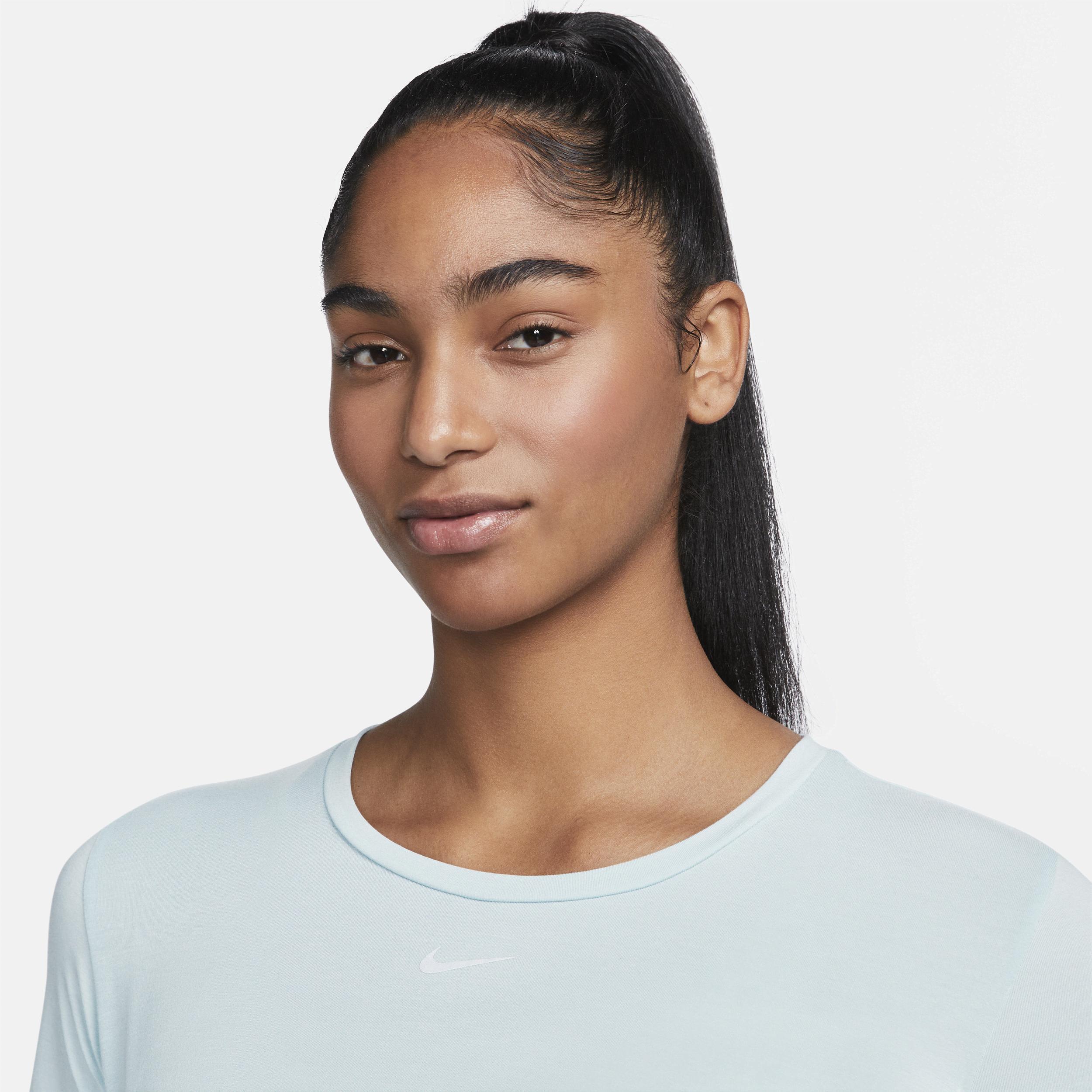 Nike Womens Dri-FIT One Luxe Twist Standard Fit Short-Sleeve Shirt Product Image