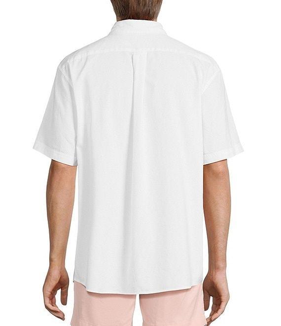 Roundtree & Yorke Short Sleeve Solid Oxford Sport Shirt Product Image