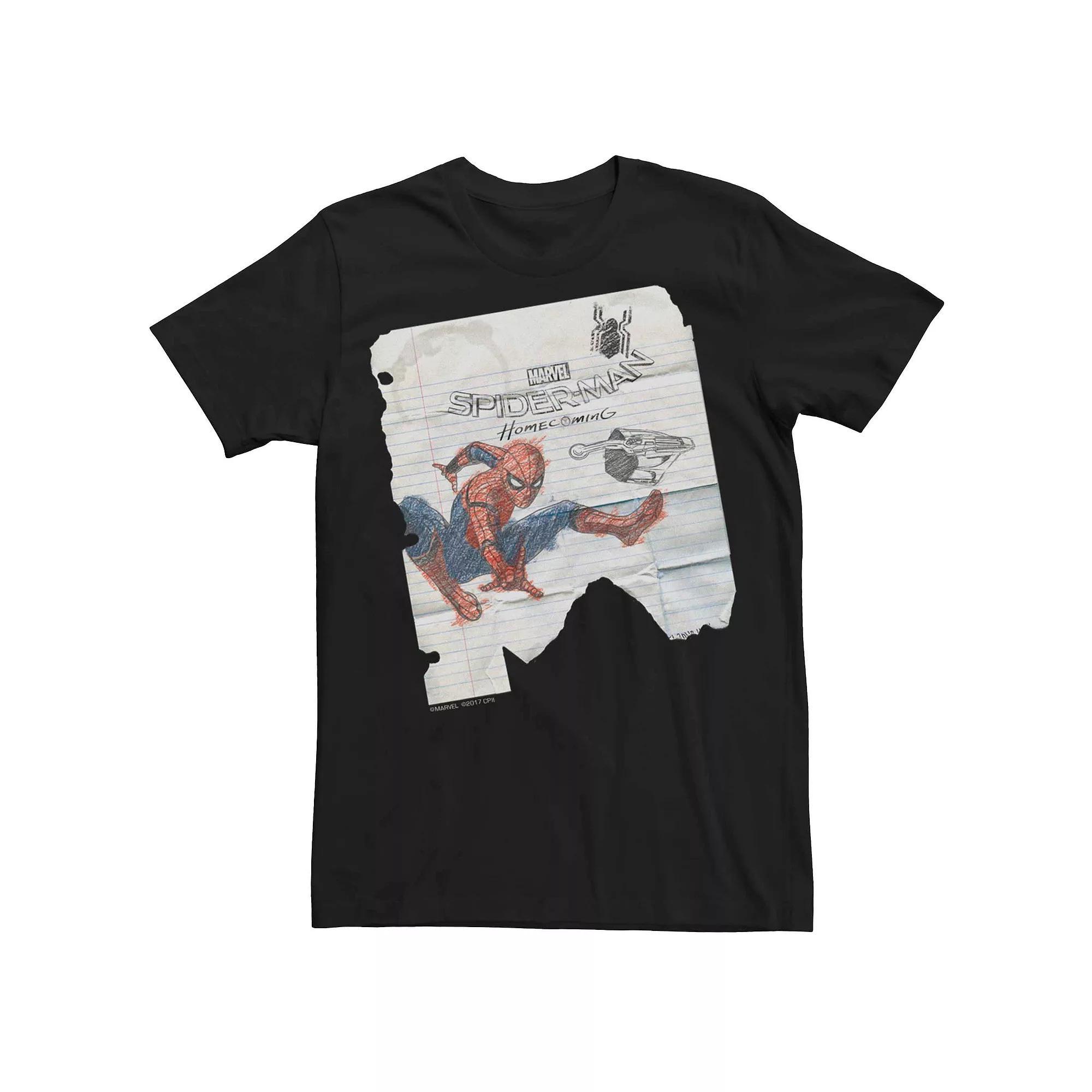 Men's Marvel Spider-Man Homecoming Doodle Tee,  Product Image