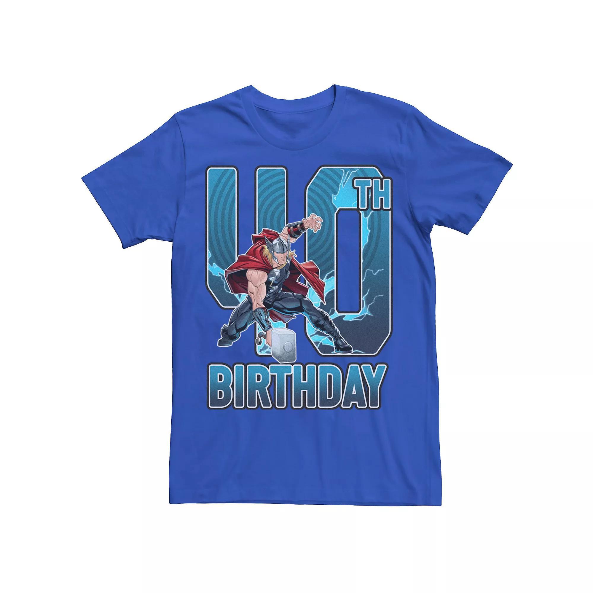 Men's Marvel Thor 40th Birthday Tee, Size: XL, Royal Product Image