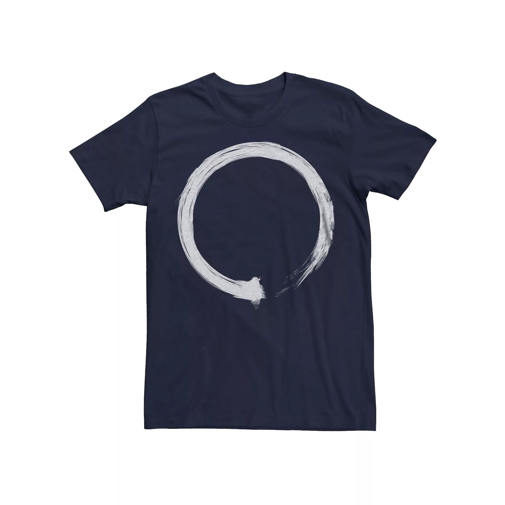 Men's Zen Enso White Graphic Tee, Size: Large, Blue Product Image
