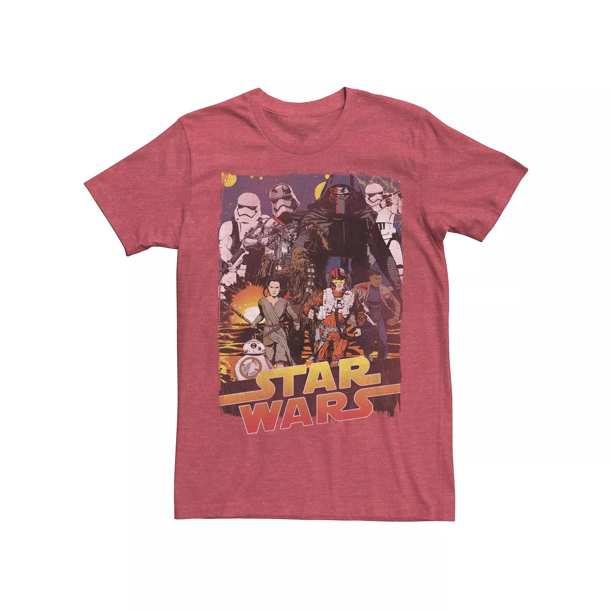 Men's Star Wars Movie Poster Kylo Ren & Rebels Tee,  Product Image