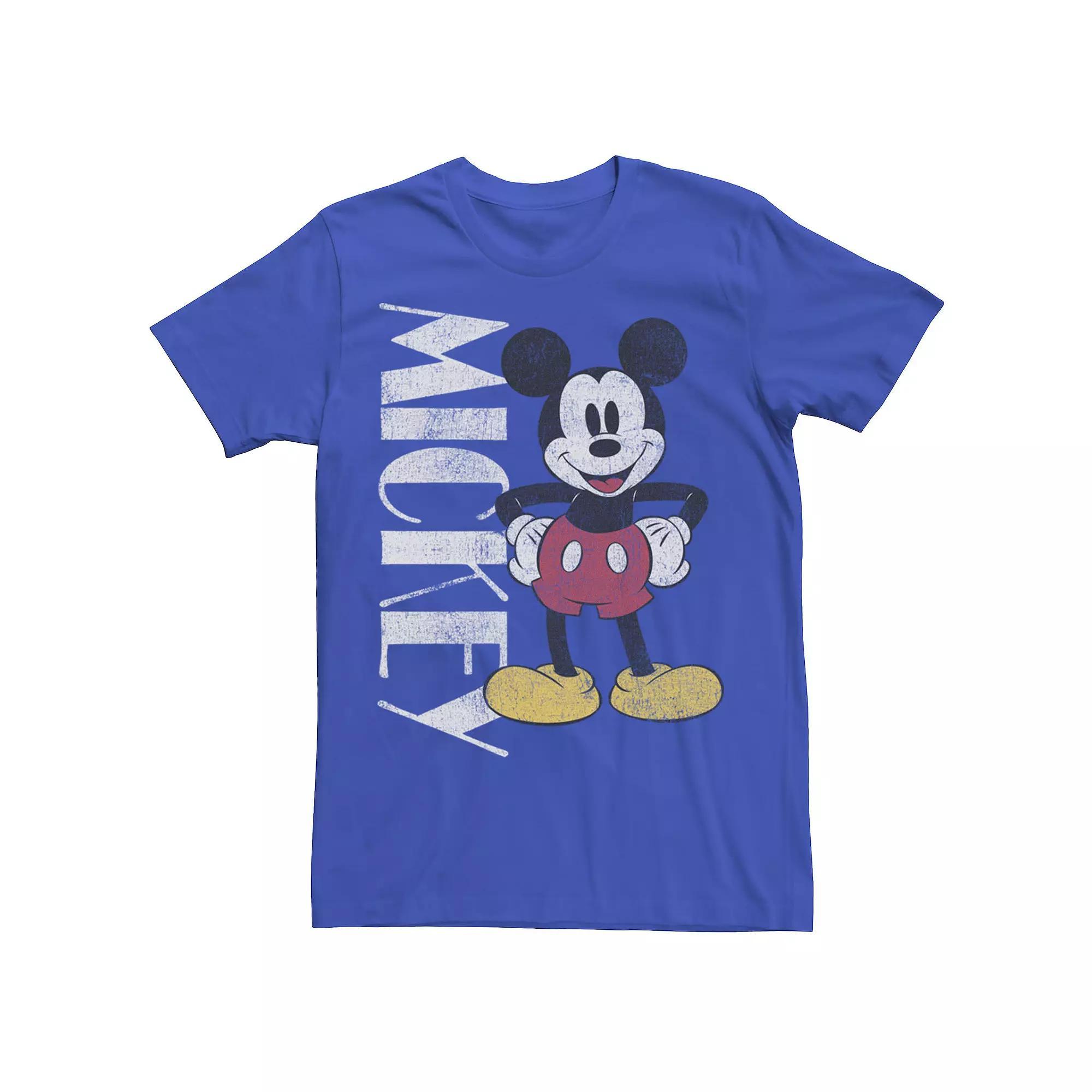 Disney's Mickey And Friends Mickey Men's Vintage Stance Tee, Boy's, Size: XXL, Royal Product Image