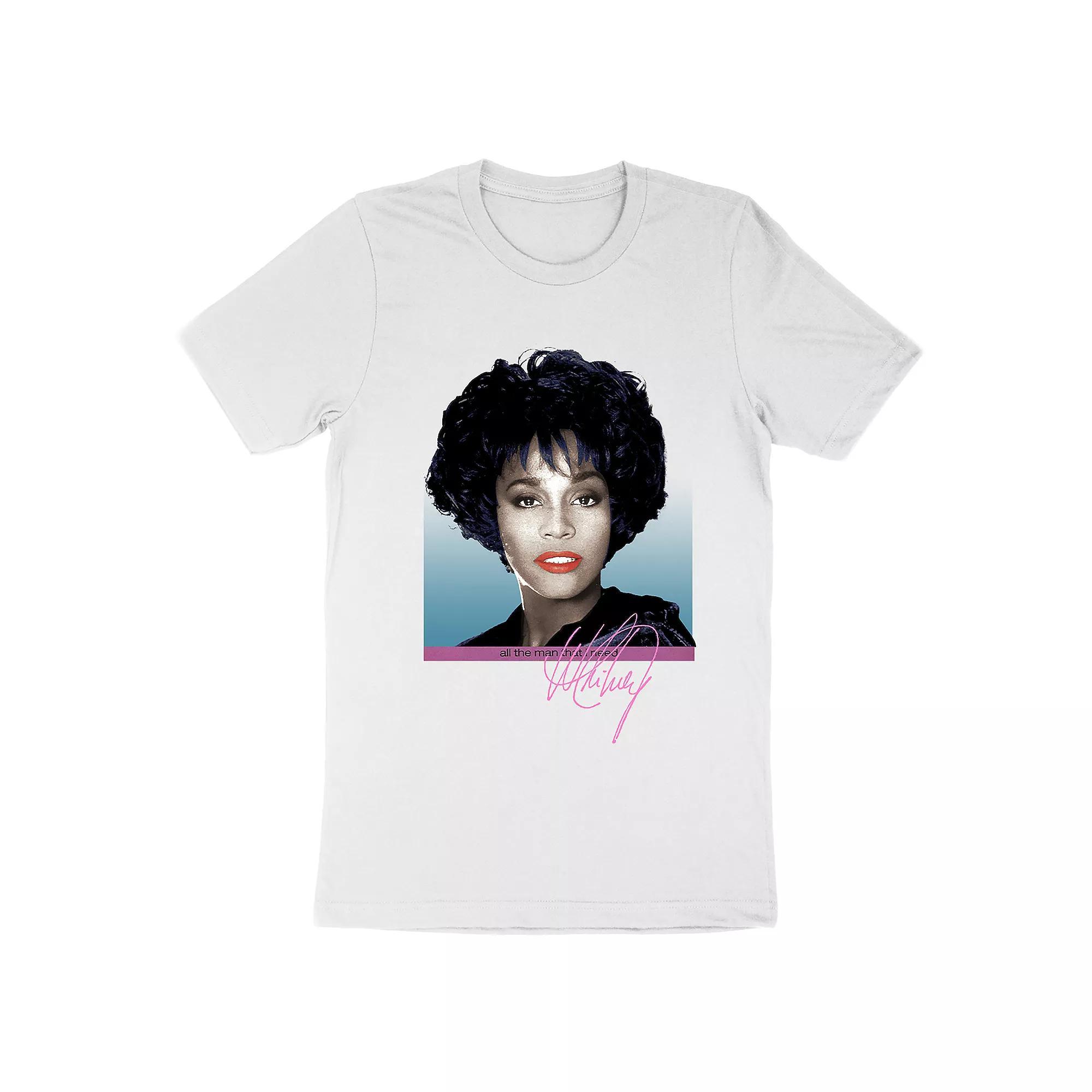 Men's Whitney Houston Tee, Size: XXL, White Product Image