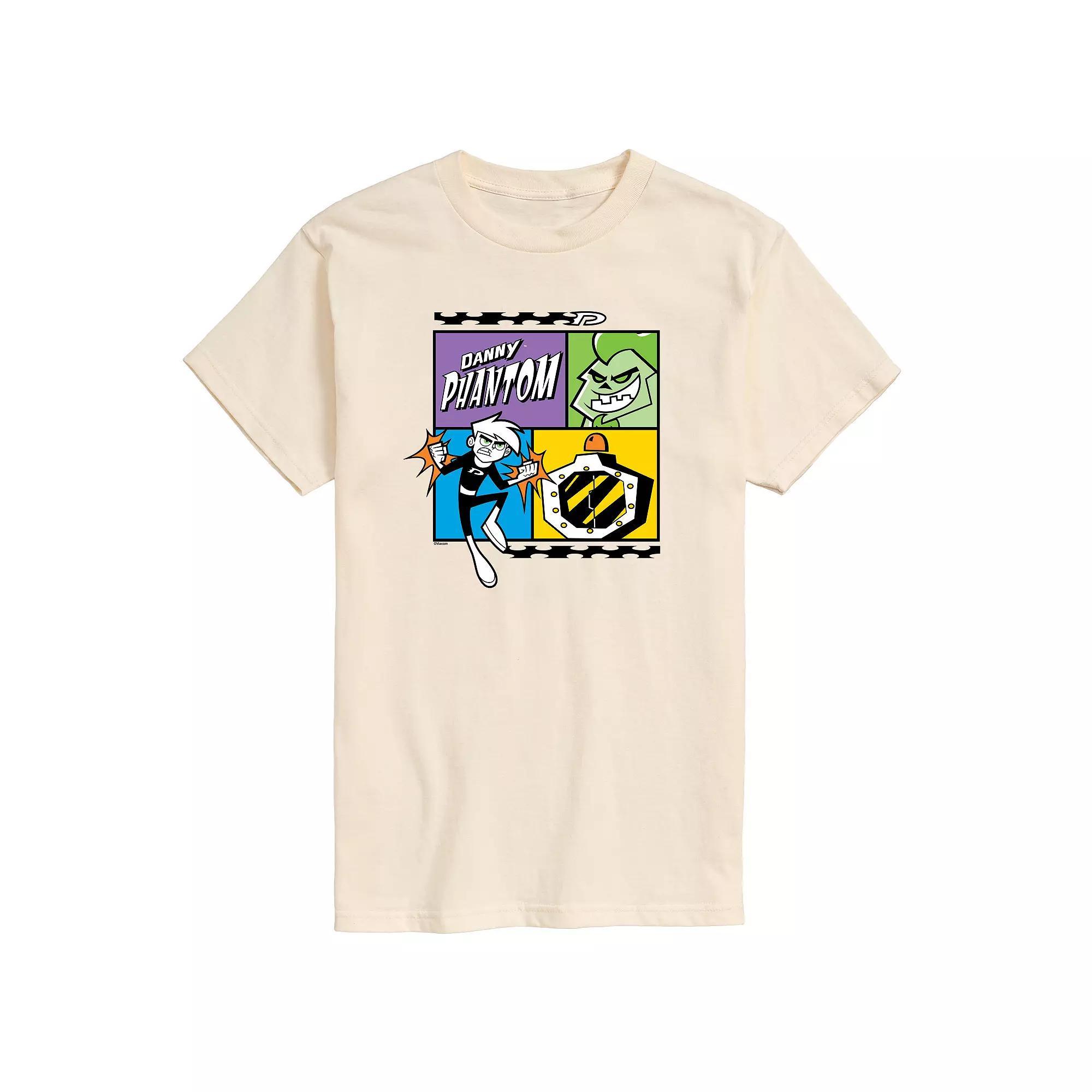 Men's Danny Phantom Grid Graphic Tee, Size: XL, Ivory Product Image