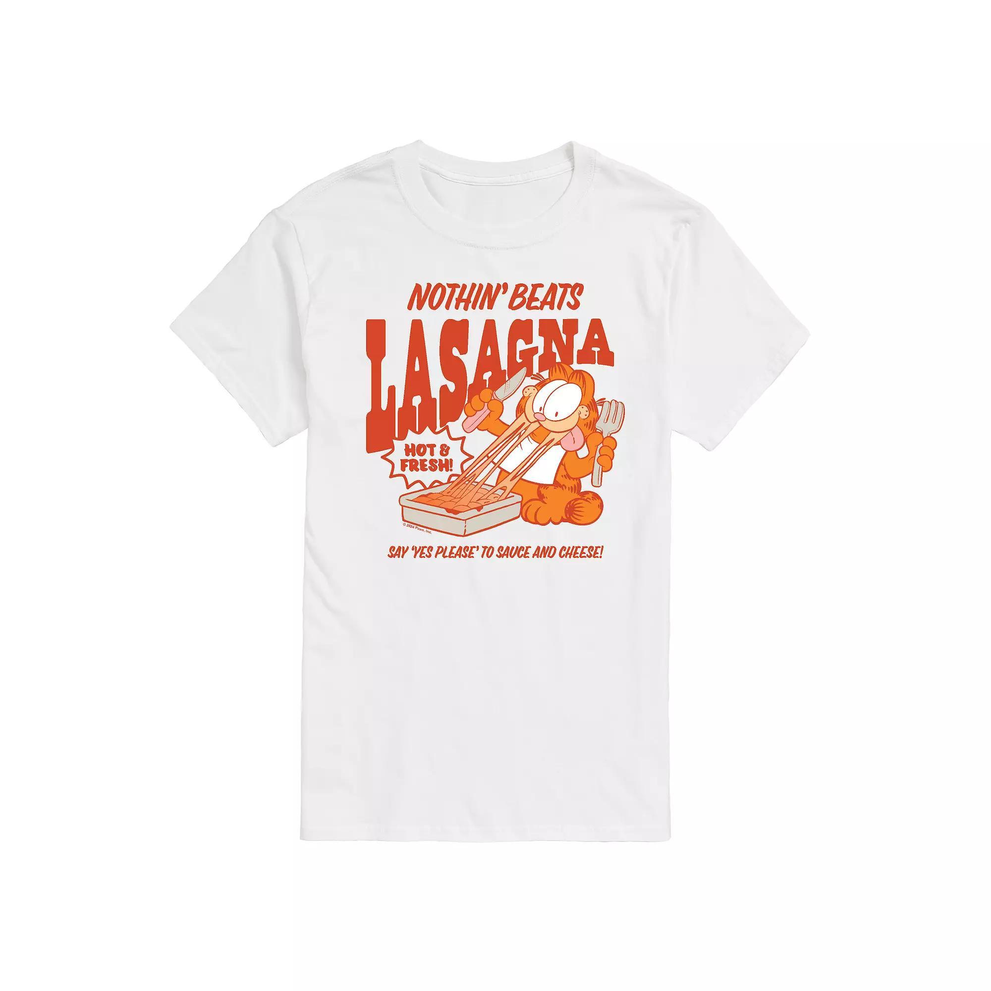 Big & Tall Garfield Nothin' Beats Lasagna Graphic Tee, Men's,  Product Image