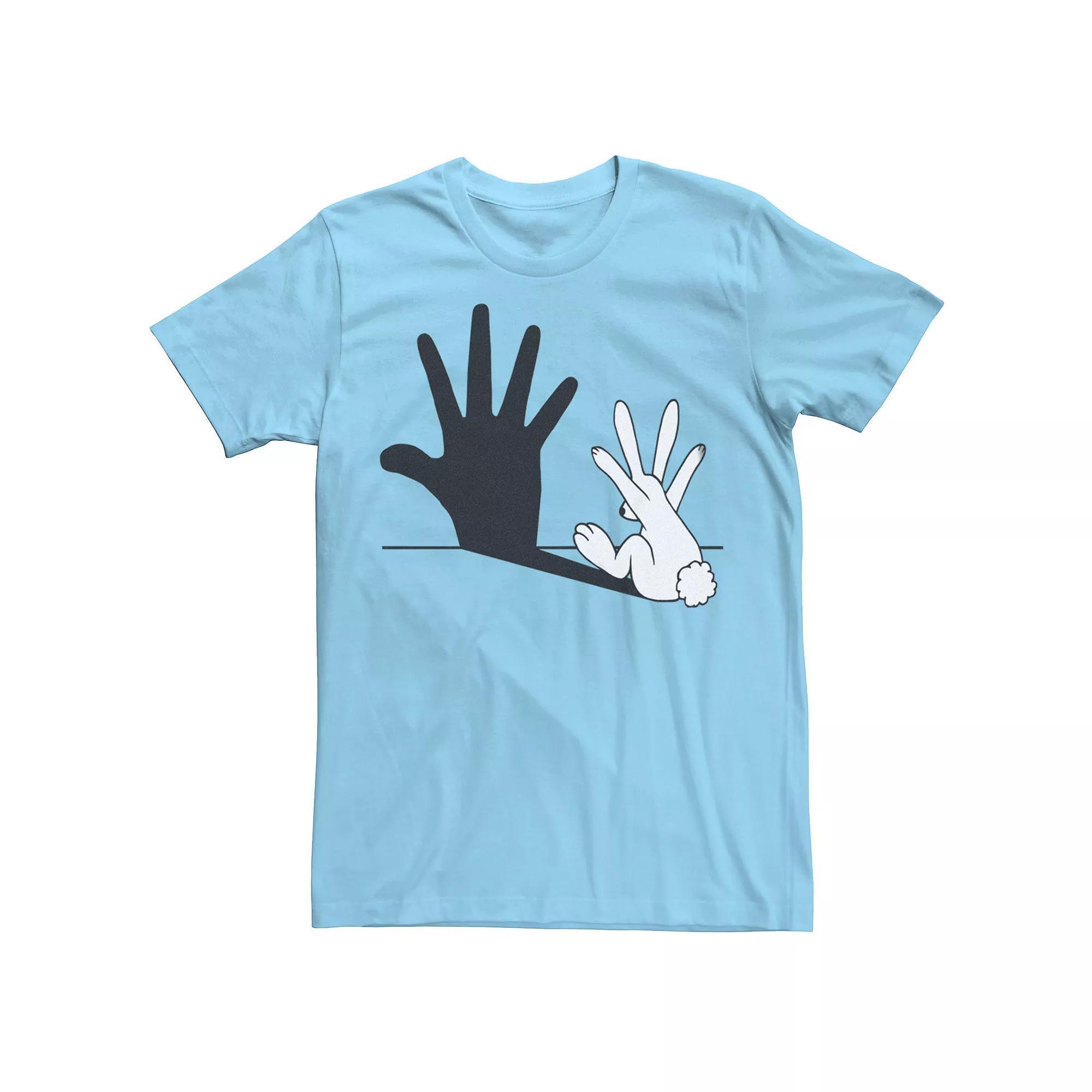 Men's Rabbit Hand Shadow Graphic Tee, Size: Medium, Natural Product Image