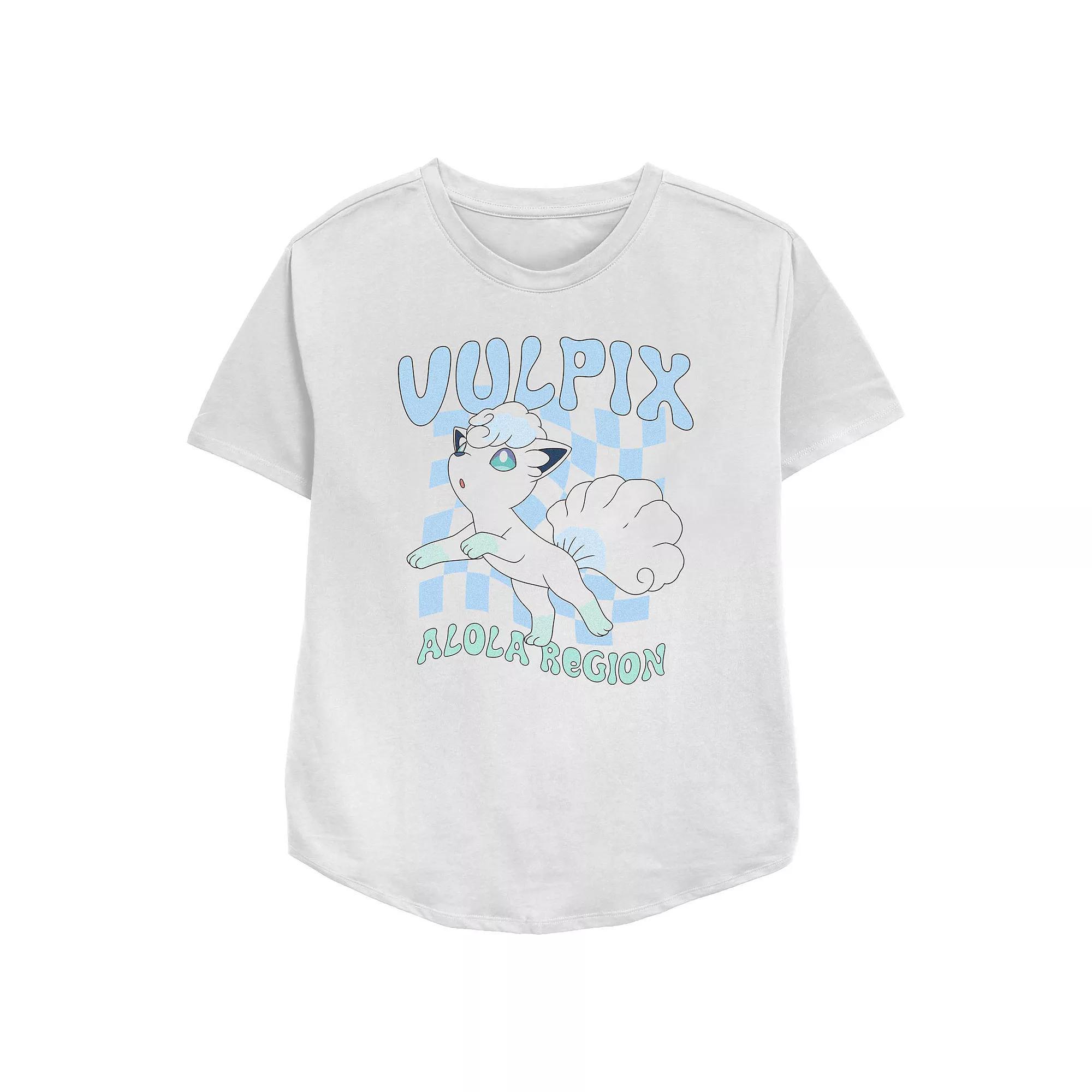 Women's Pokemon Vulpix Alola Region Relaxed Fit Graphic Tee,  Product Image