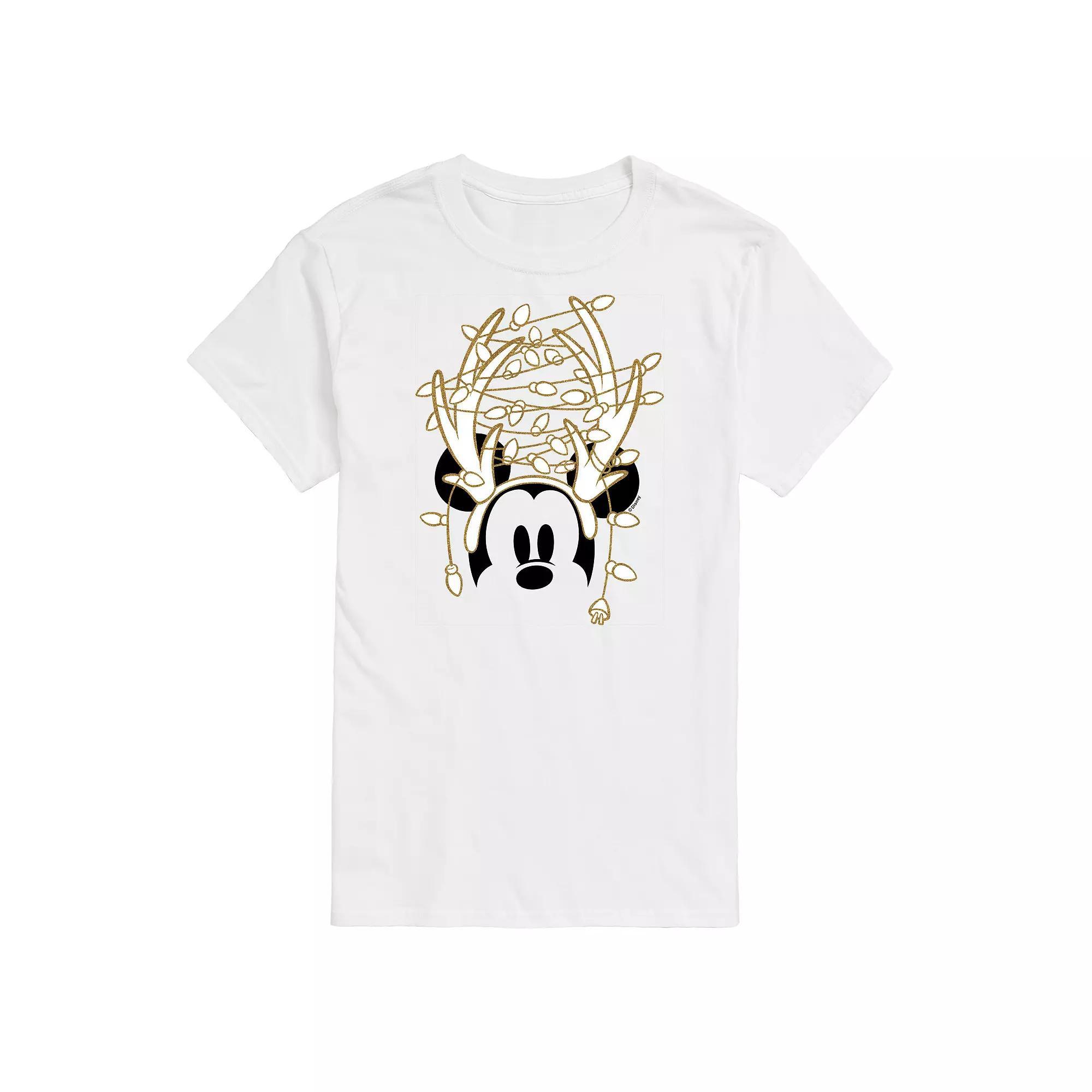 Disney's Mickey Mouse Men's Antlers Graphic Tee,  Product Image