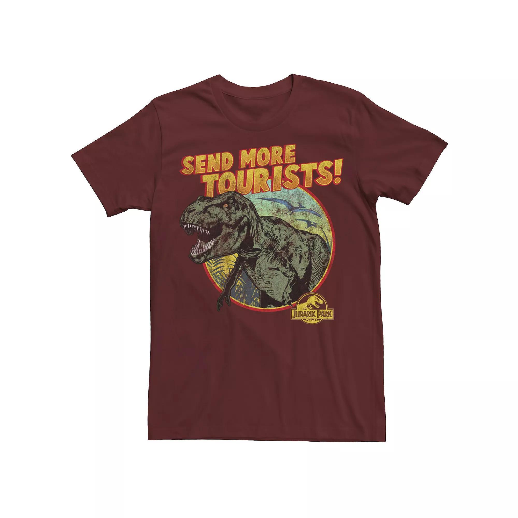 Men's Jurassic Park T-Rex Send More Tourists Tee,  Product Image