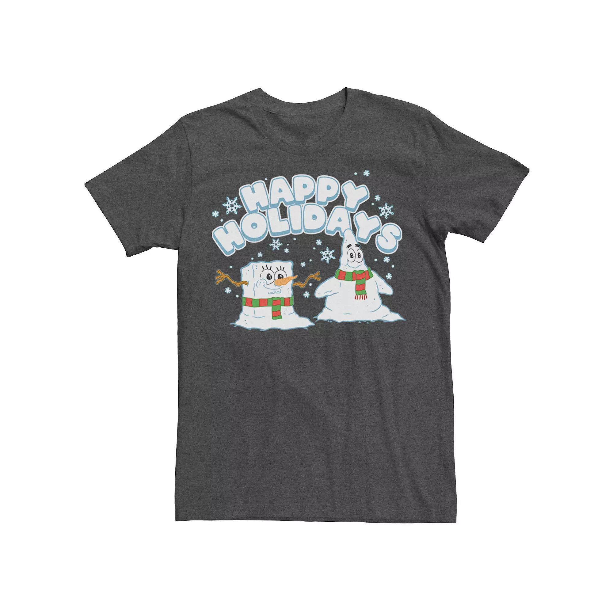 Men's Spongebob Squarepants Patrick Snowmen Tee, Size: XXL, Kelly Product Image