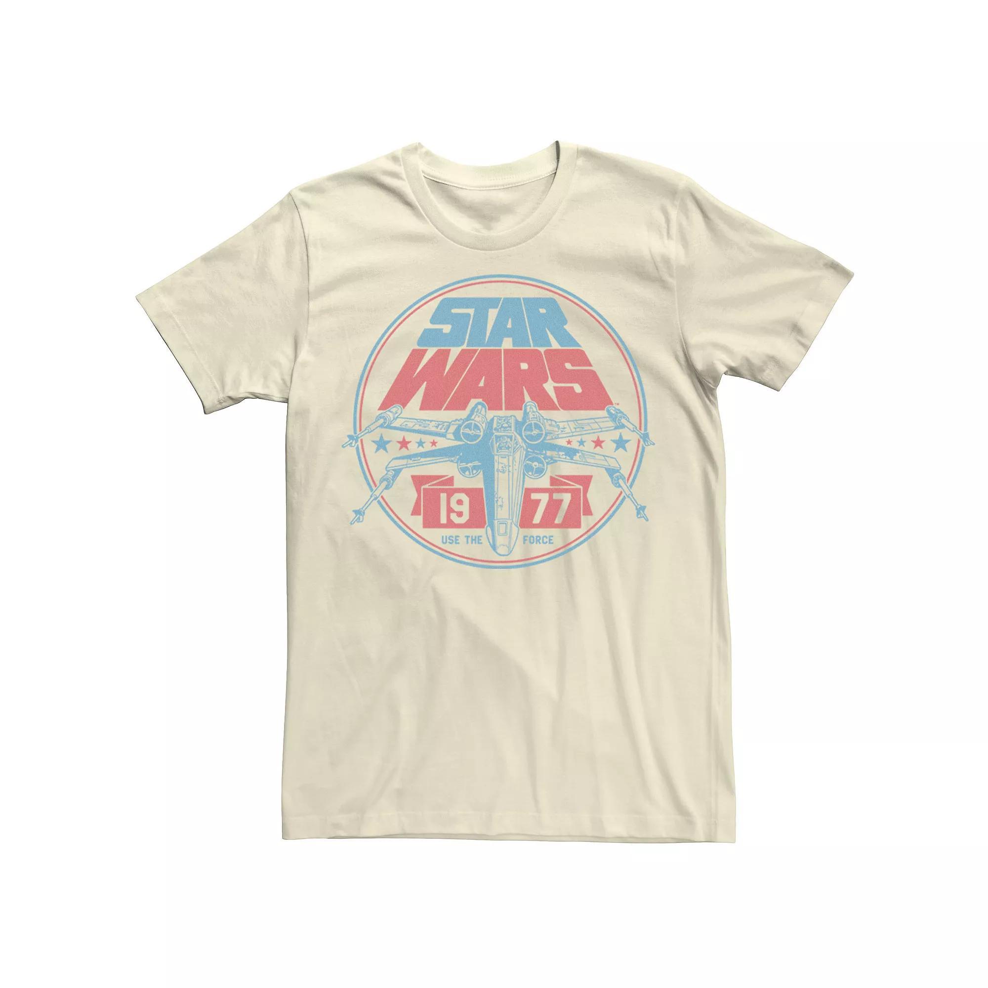 Men's Star Wars Patriotic X-Wing Vintage Badge Graphic Tee,  Product Image