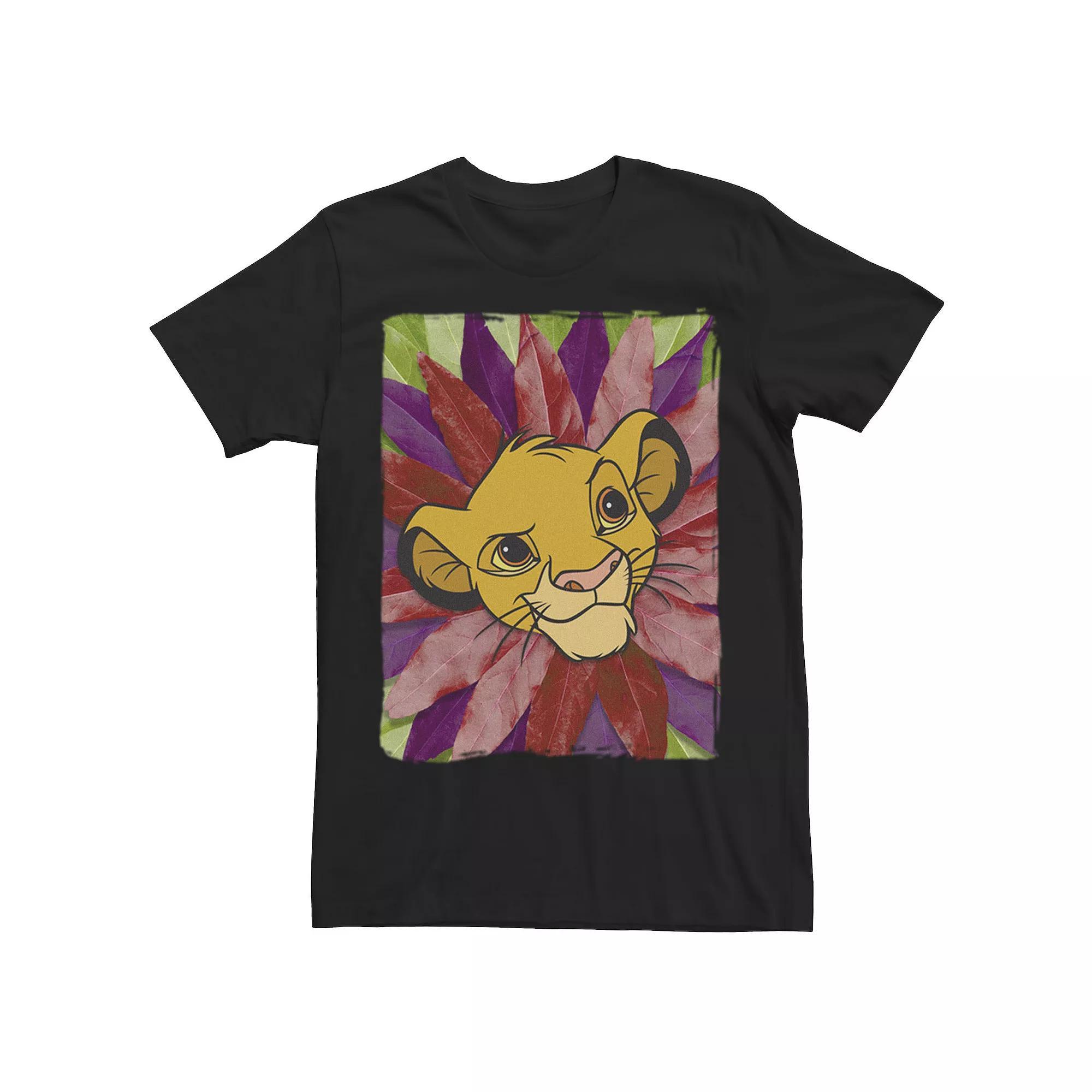 Men's Disney's The Lion King Kid Simba With A Leaf Mane Tee,  Product Image