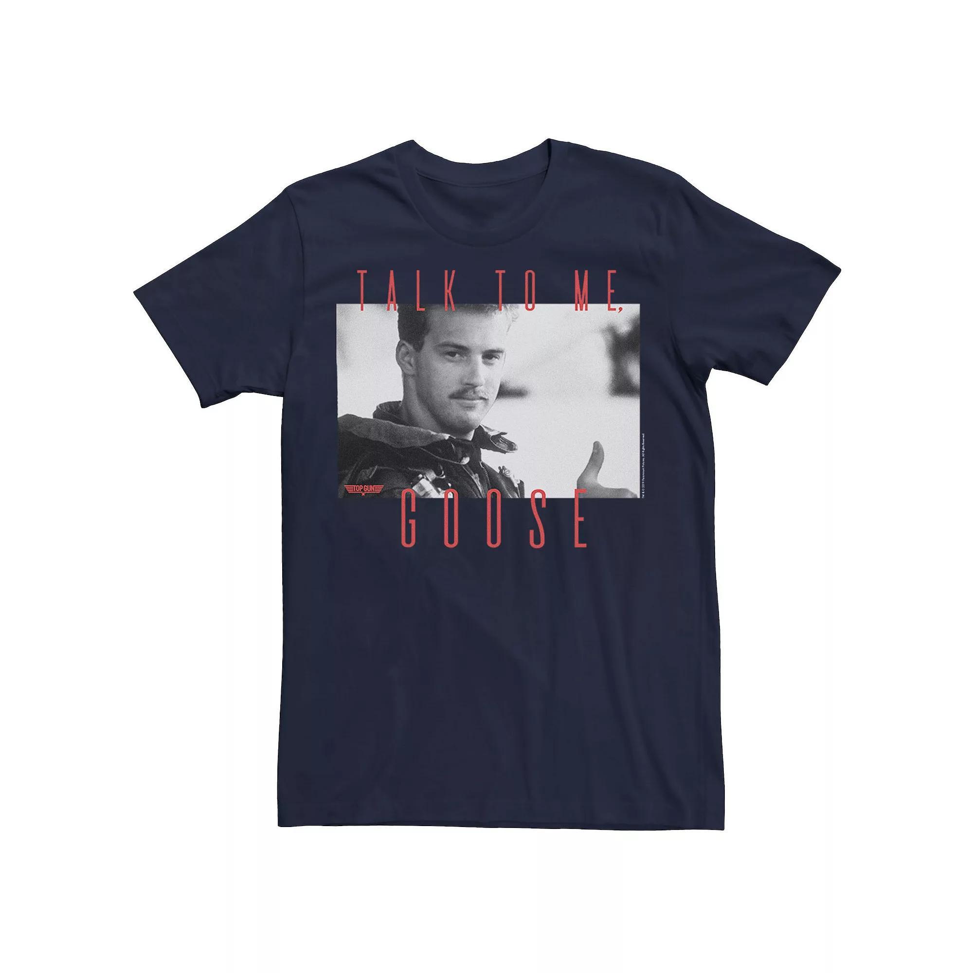 Men's Top Gun Talk To Me Goose Portrait Tee,  Product Image