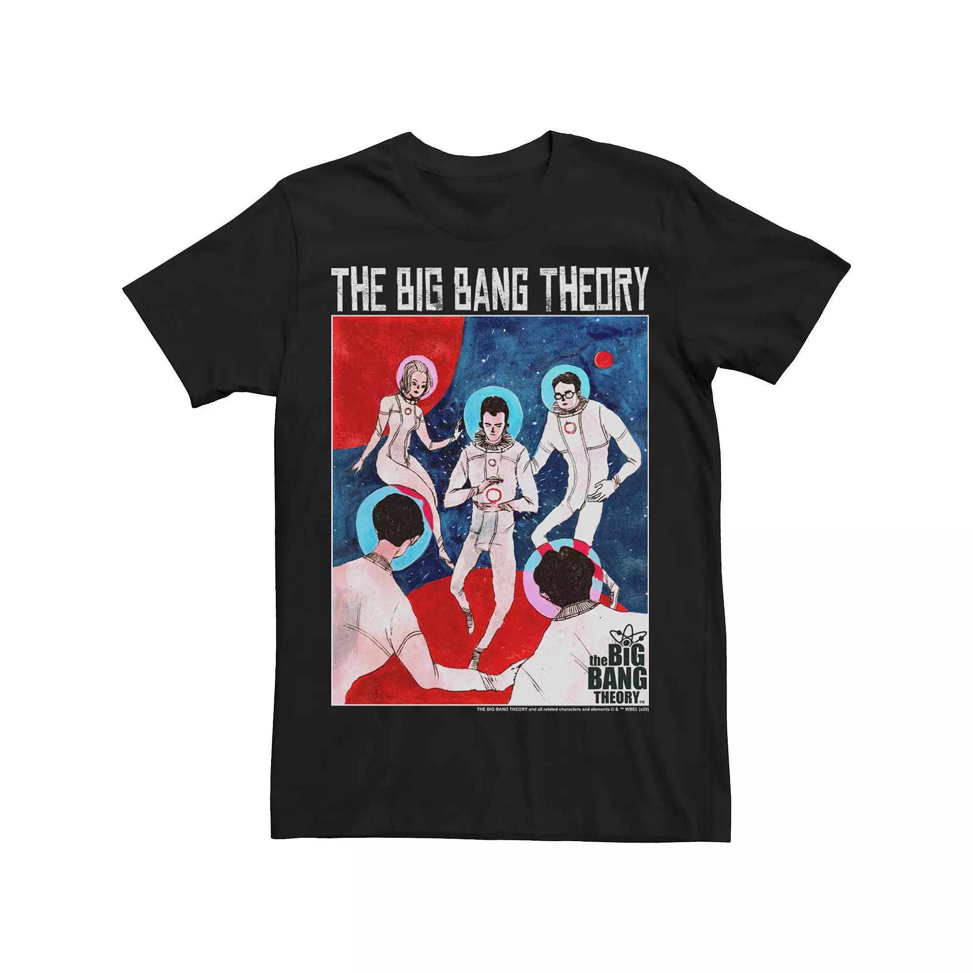 Men's The Big Bang Theory Watercolor Astronaut Poster Tee,  Product Image
