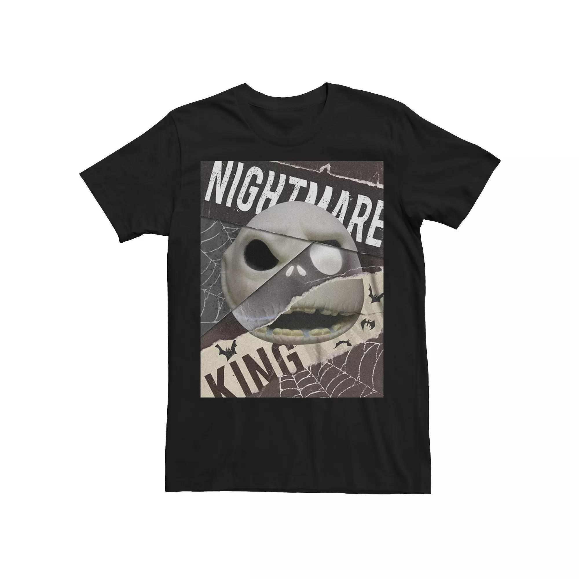 Disney's Nightmare Before Christmas Men's Jack's Collage Portrait Graphic Tee, Size: Large, Black Product Image
