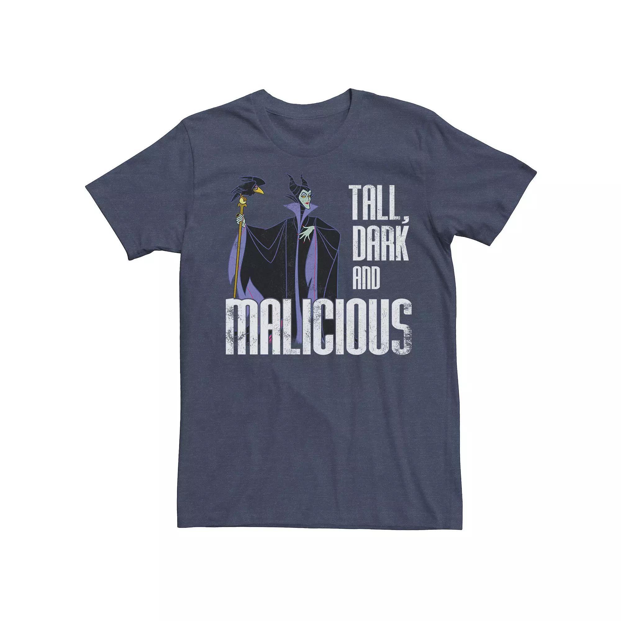 Disney's Sleeping Beauty Maleficent Tall Dark and Malicious Men's Tee,  Product Image