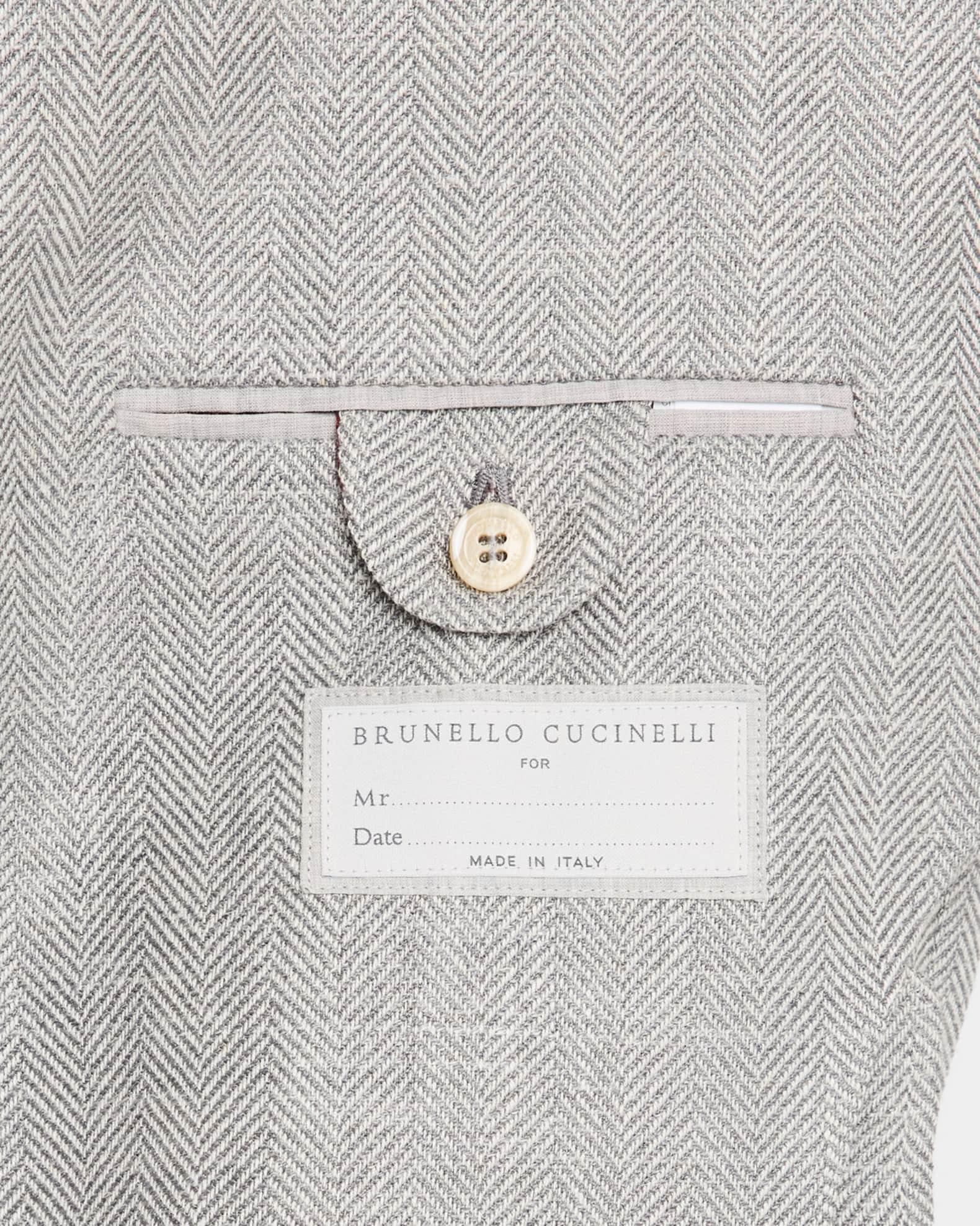 Men's Wool, Silk and Linen Chevron Two-Piece Suit Product Image