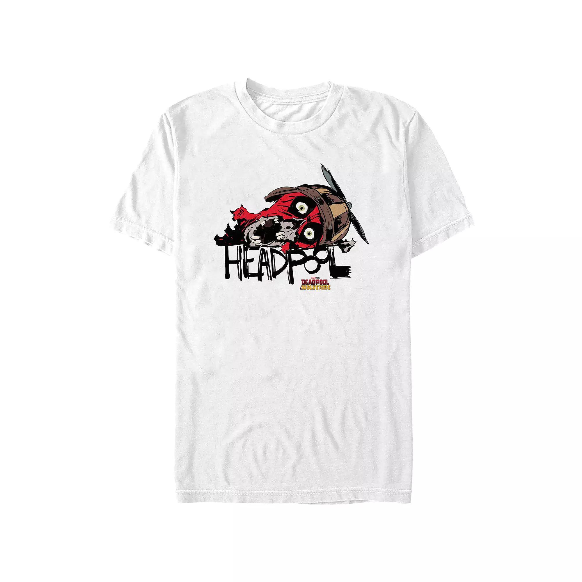 Men's Marvel Deadpool And Wolverine Headpool Graphic Tee,  Product Image