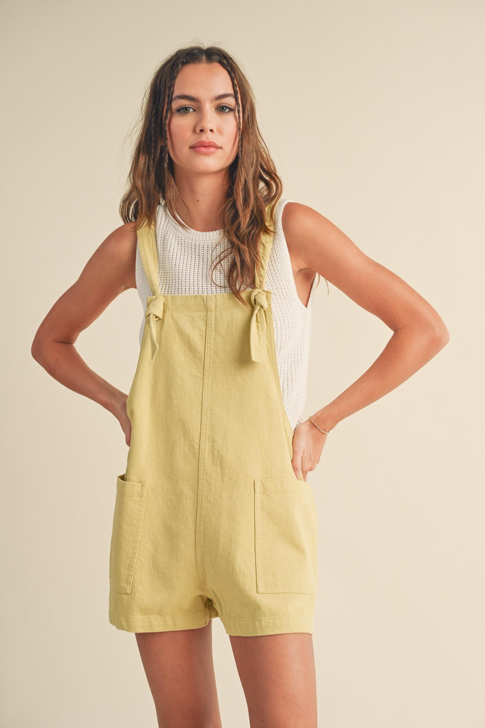 Cotton Washed Romper Product Image