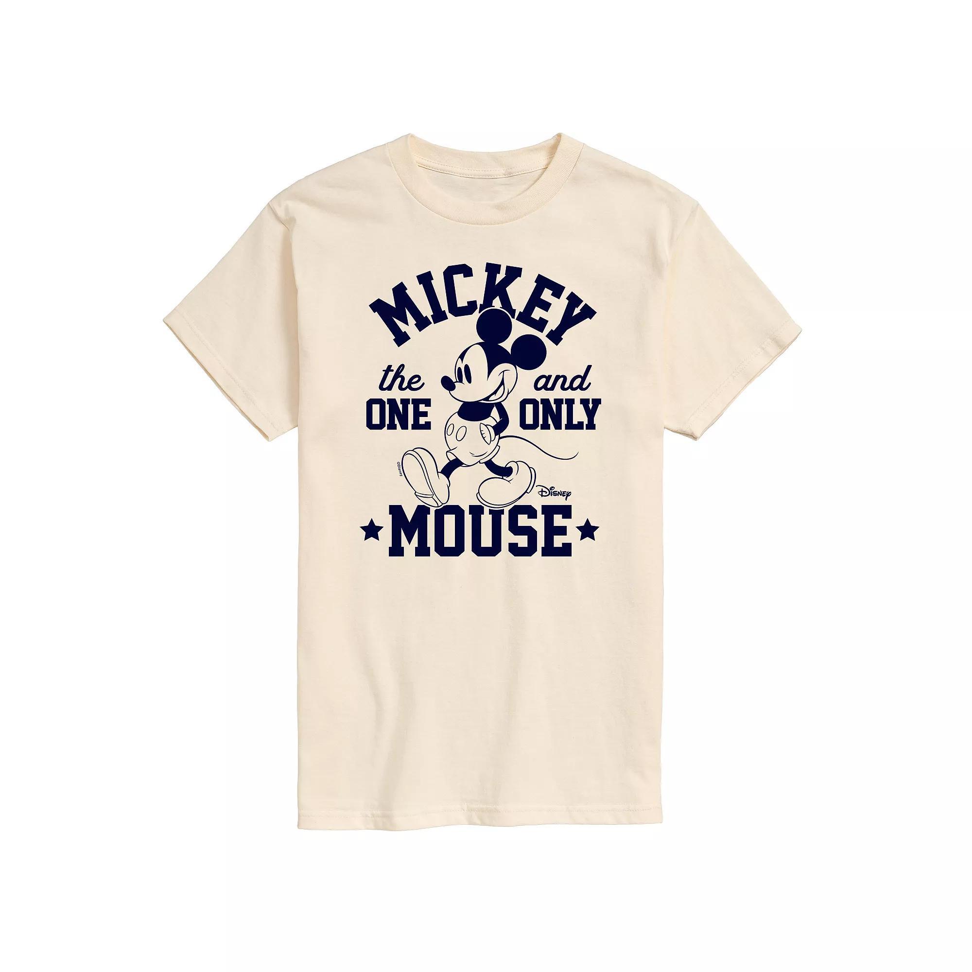 Disney's Mickey Mouse Men's One and Only Graphic Tee, Size: XL, Beige Product Image