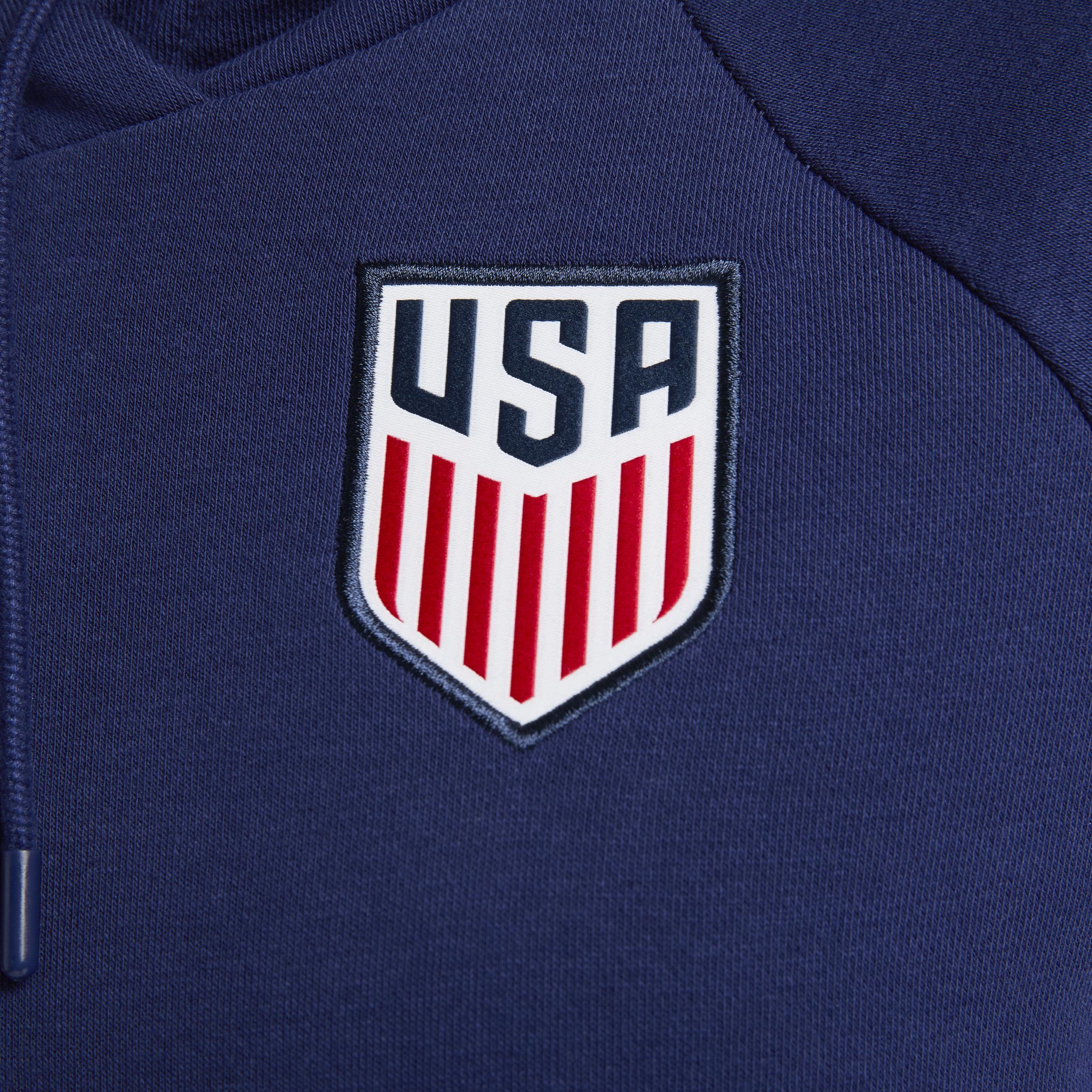 Womens Nike Navy Usmnt Essential Raglan Pullover Hoodie Product Image