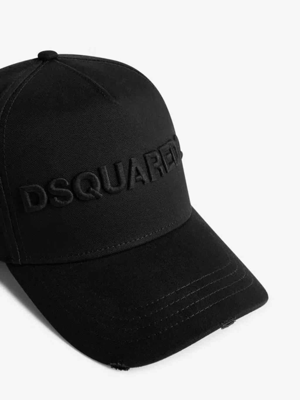 DSQUARED2 Logo-embroidered Baseball Cap In Black Product Image