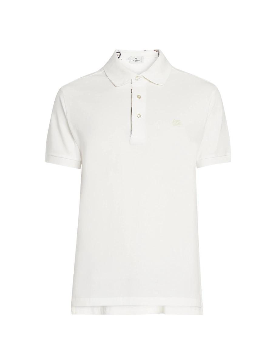 Mens Roma Printed Detail Polo Shirt Product Image