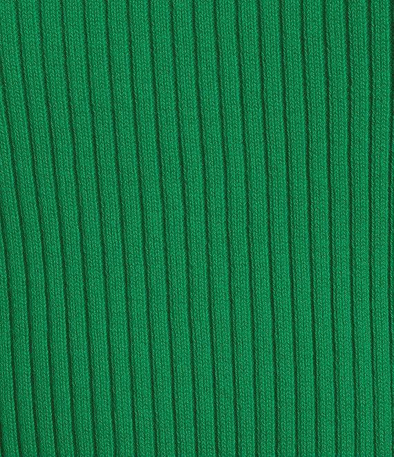 French Connection Mozza Round Neck Short Sleeve Ribbed Sweater Top Product Image