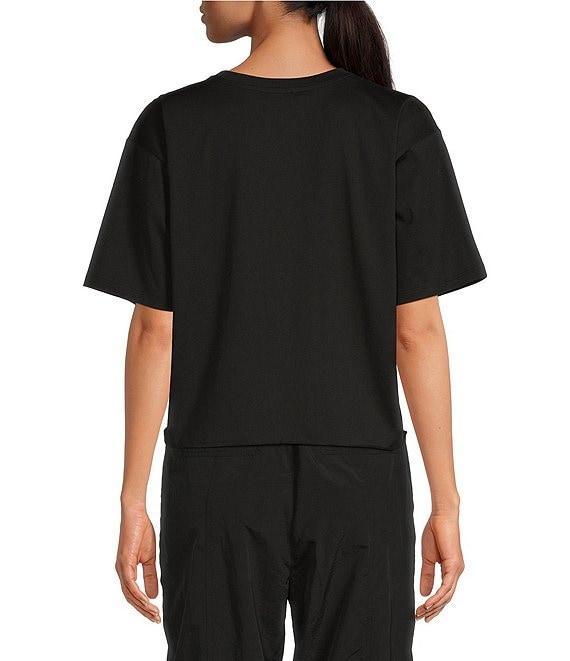 Gianni Bini Jersey Knit Crew Neck Short Sleeve Relaxed Tee Shirt Product Image