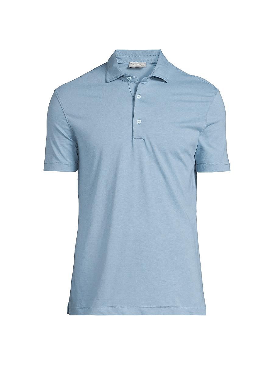 Mens Classic Cotton Polo Shirt Product Image