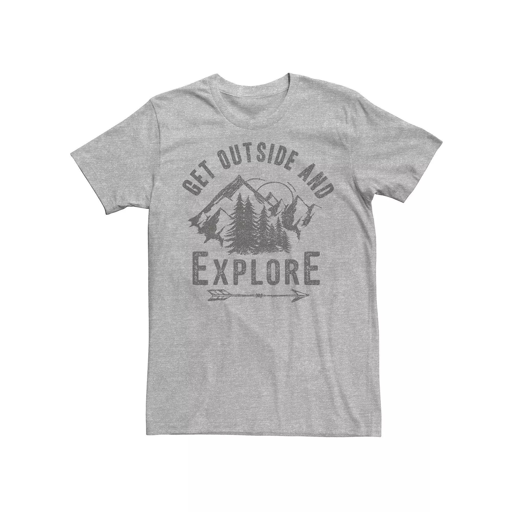 Men's Get Outside & Explore Forest Scene Tee,  Product Image