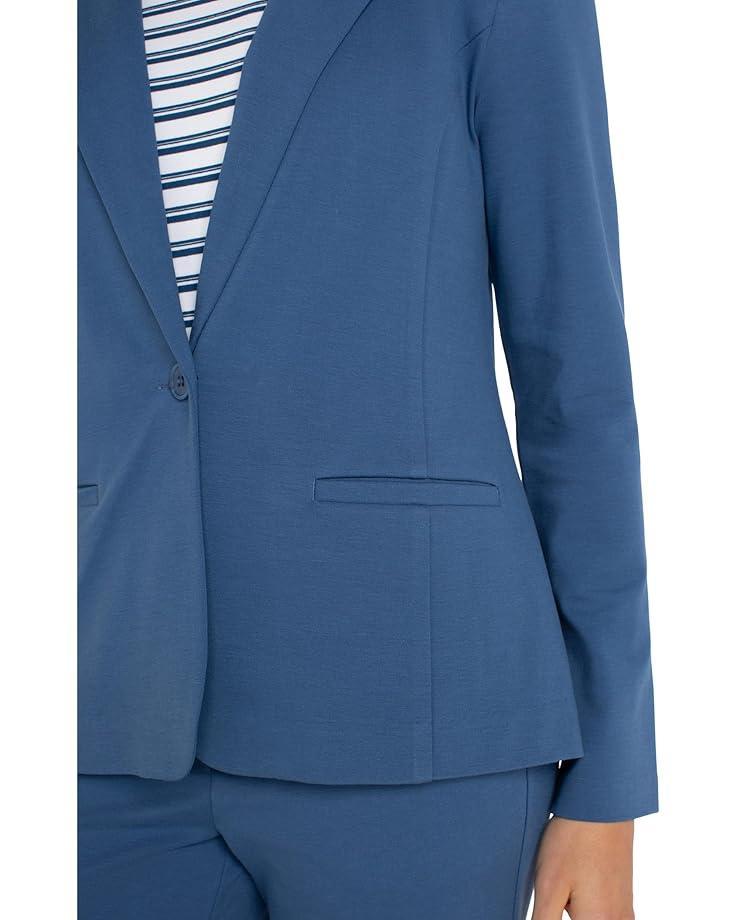 Fitted Blazer Super Stretch Ponte Product Image