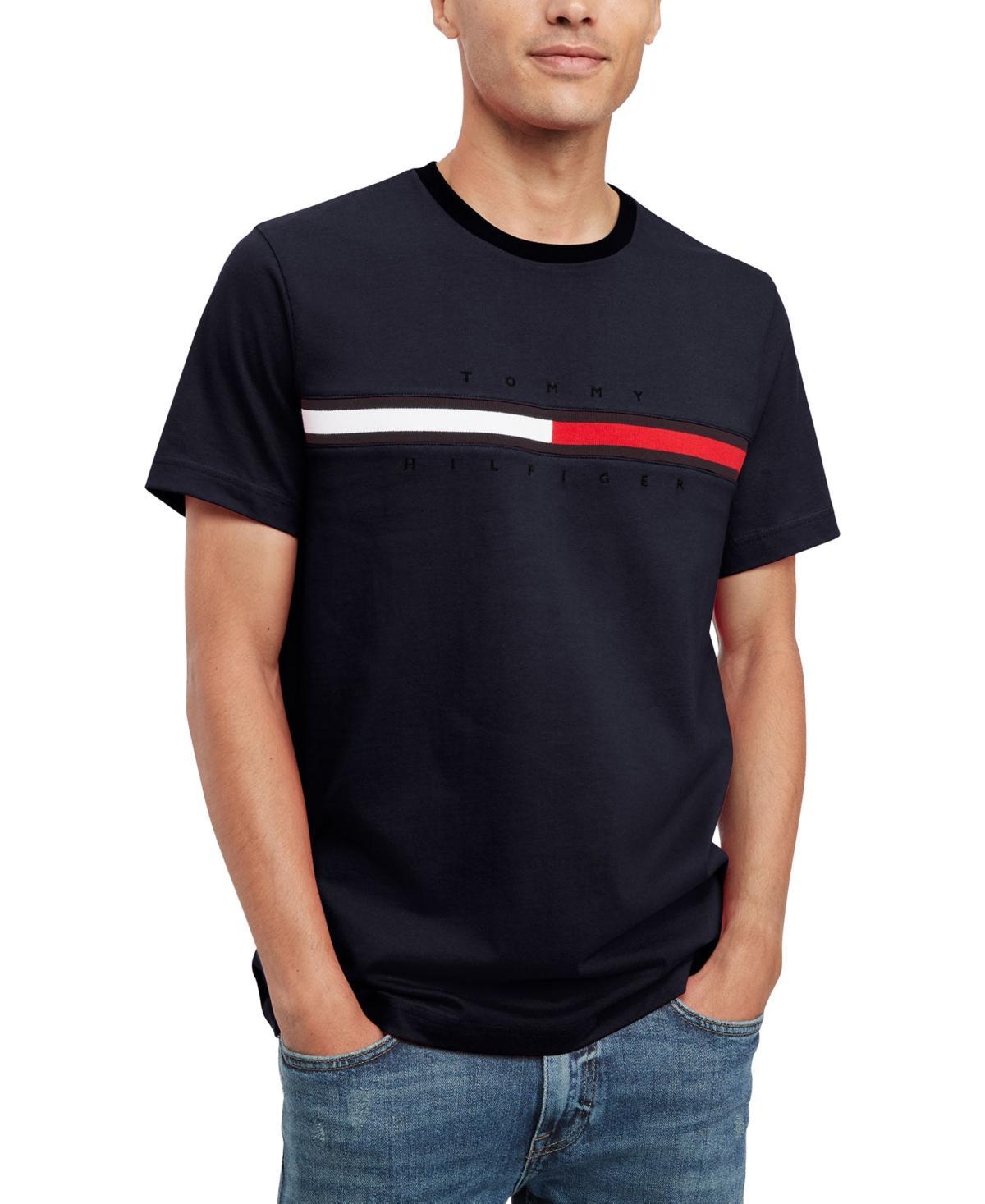 Men's Tommy Hilfiger Tino Logo Tee, Size: XL, Blue Product Image