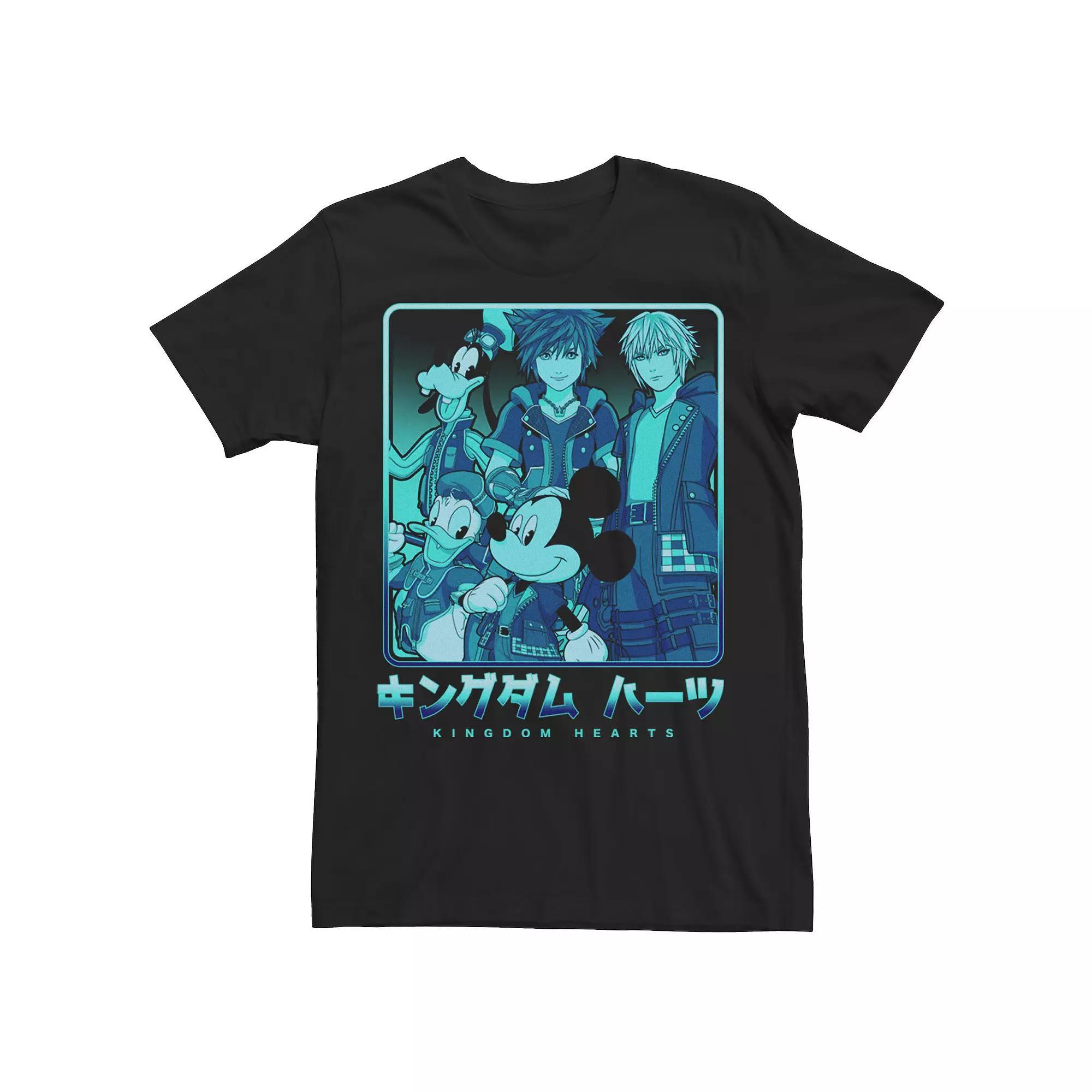 Men's Kingdom Hearts Keyblade Crew Group Shot Tee,  Product Image