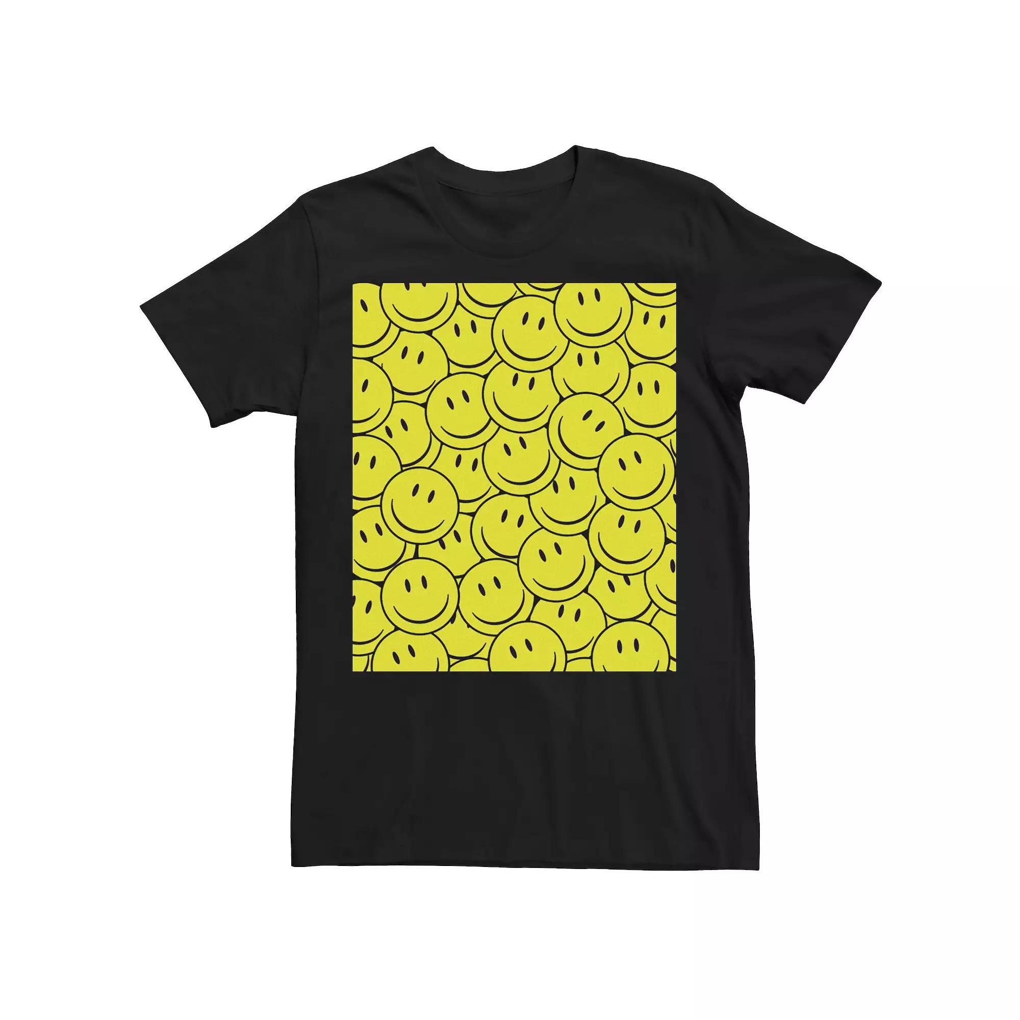 Men's Smilely Face Collage Square Tee,  Product Image