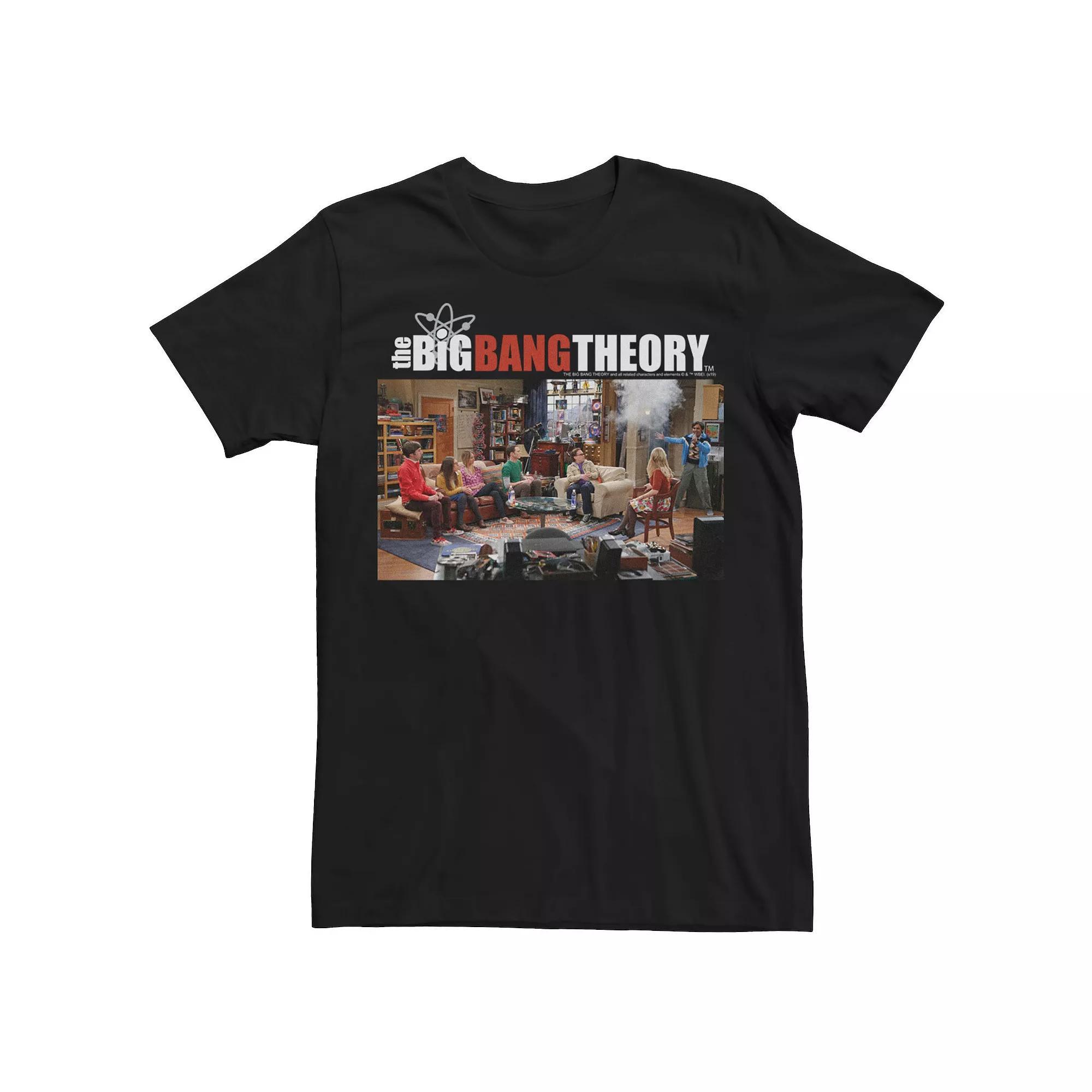 Men's The Big Bang Theory Group Photo Tee, Size: Medium, Black Product Image