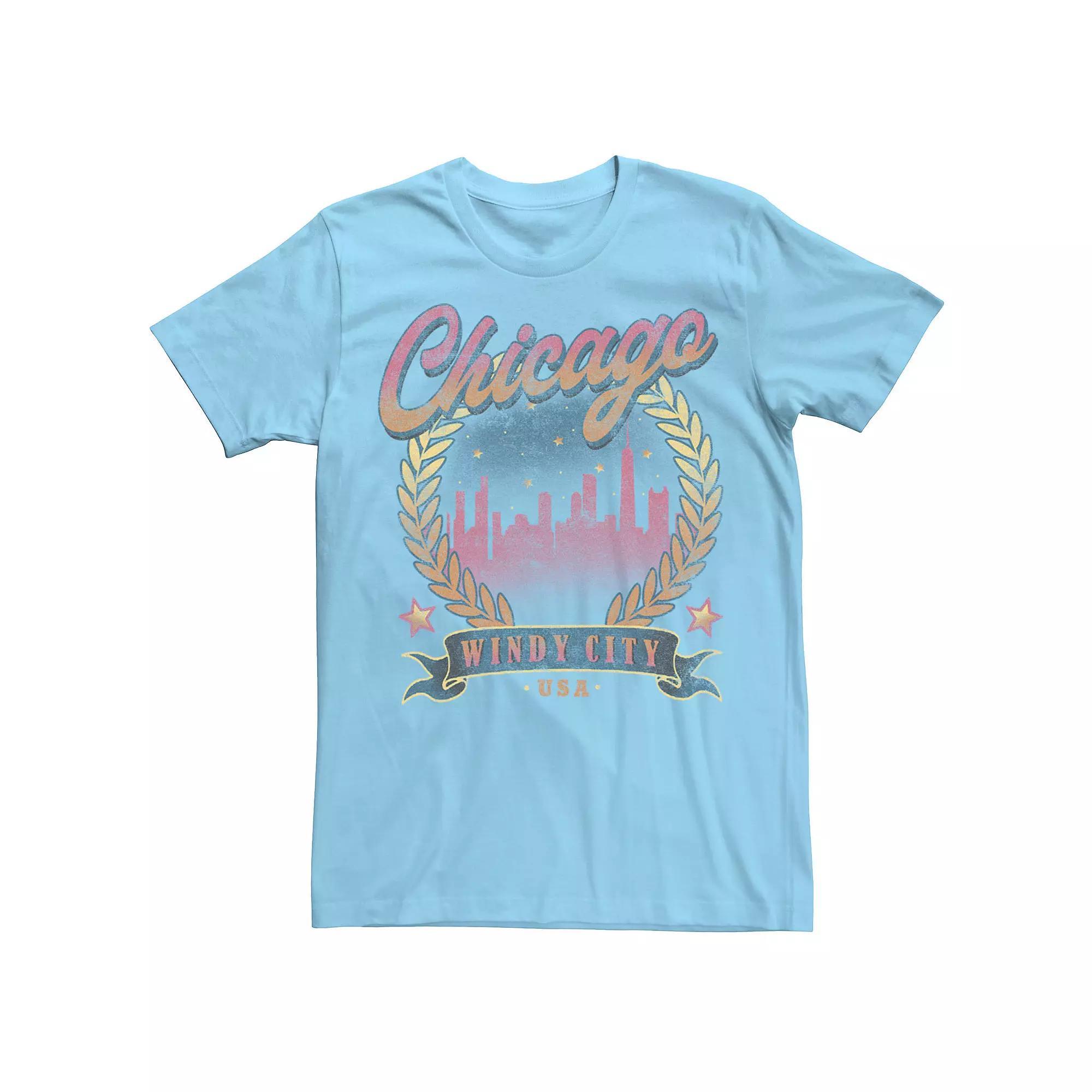 Men's Chicago Windy City Nightline Scene Seal Tee,  Product Image