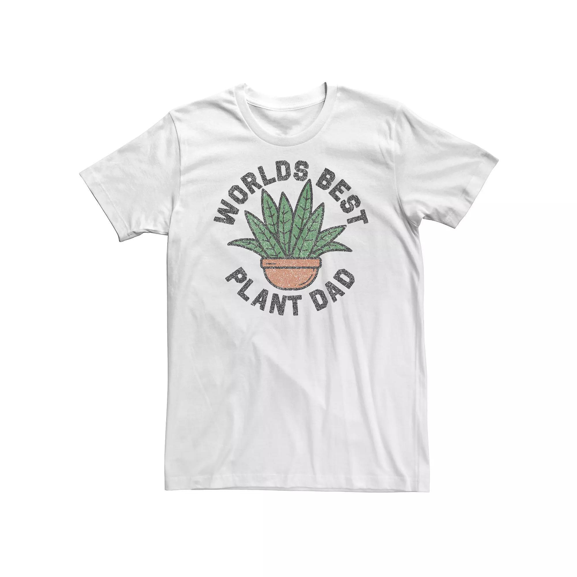 Big & Tall Father's Day "Worlds Best Plant Dad" Tee, Men's,  Product Image